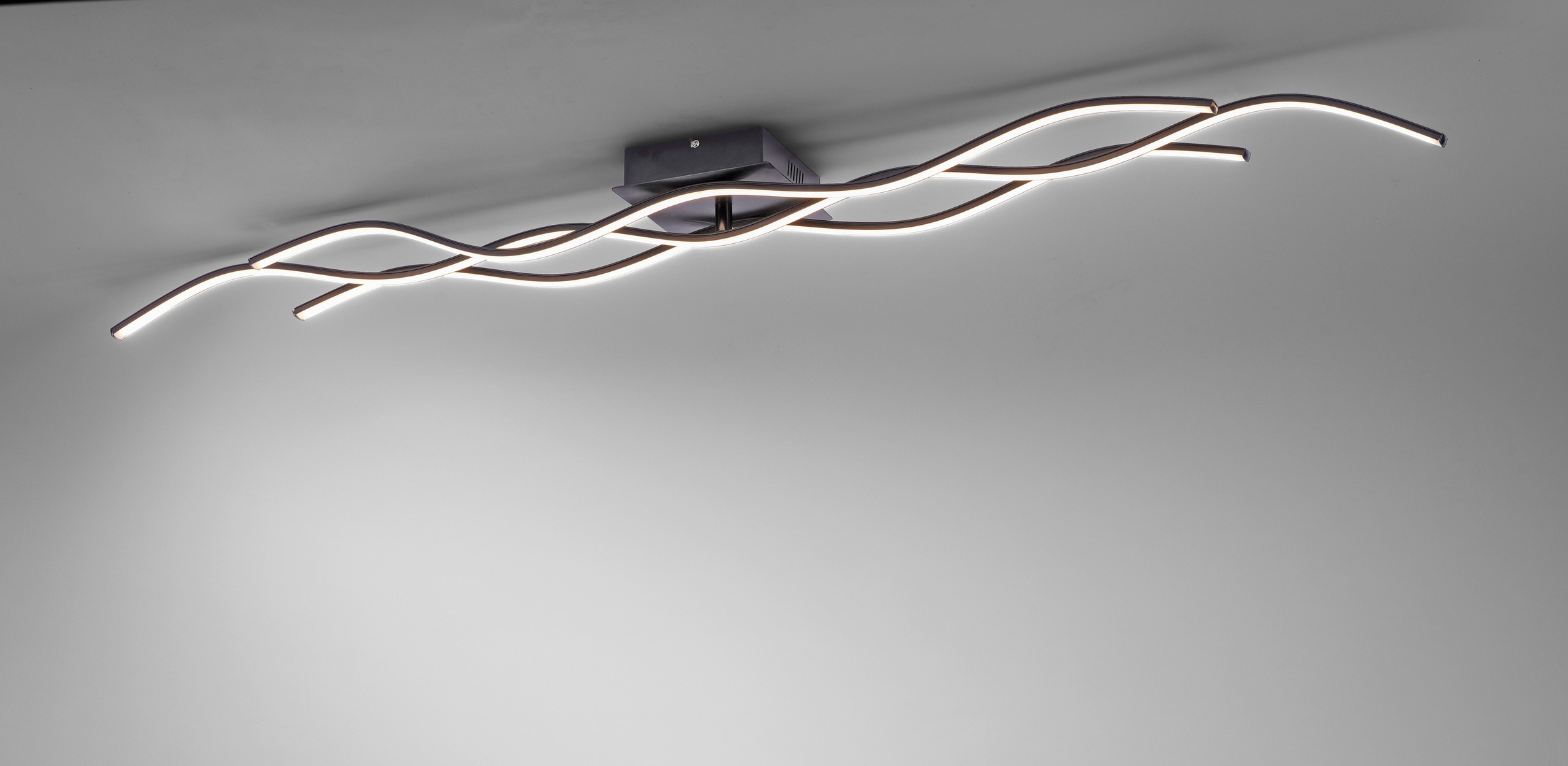 JUST LIGHT Deckenleuchte »WAVE«, 3 flammig, Leuchtmittel LED-Board-LED-Board | LED fest integriert, Deckenlampe