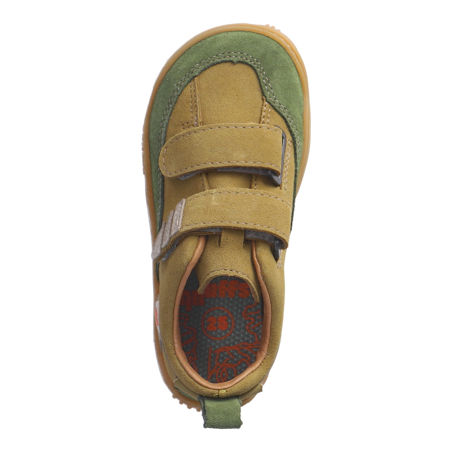 qnuffs Barfußschuh »Ahorn«  Klettschuh mit Nullsprenung, Größenschablone zum Download