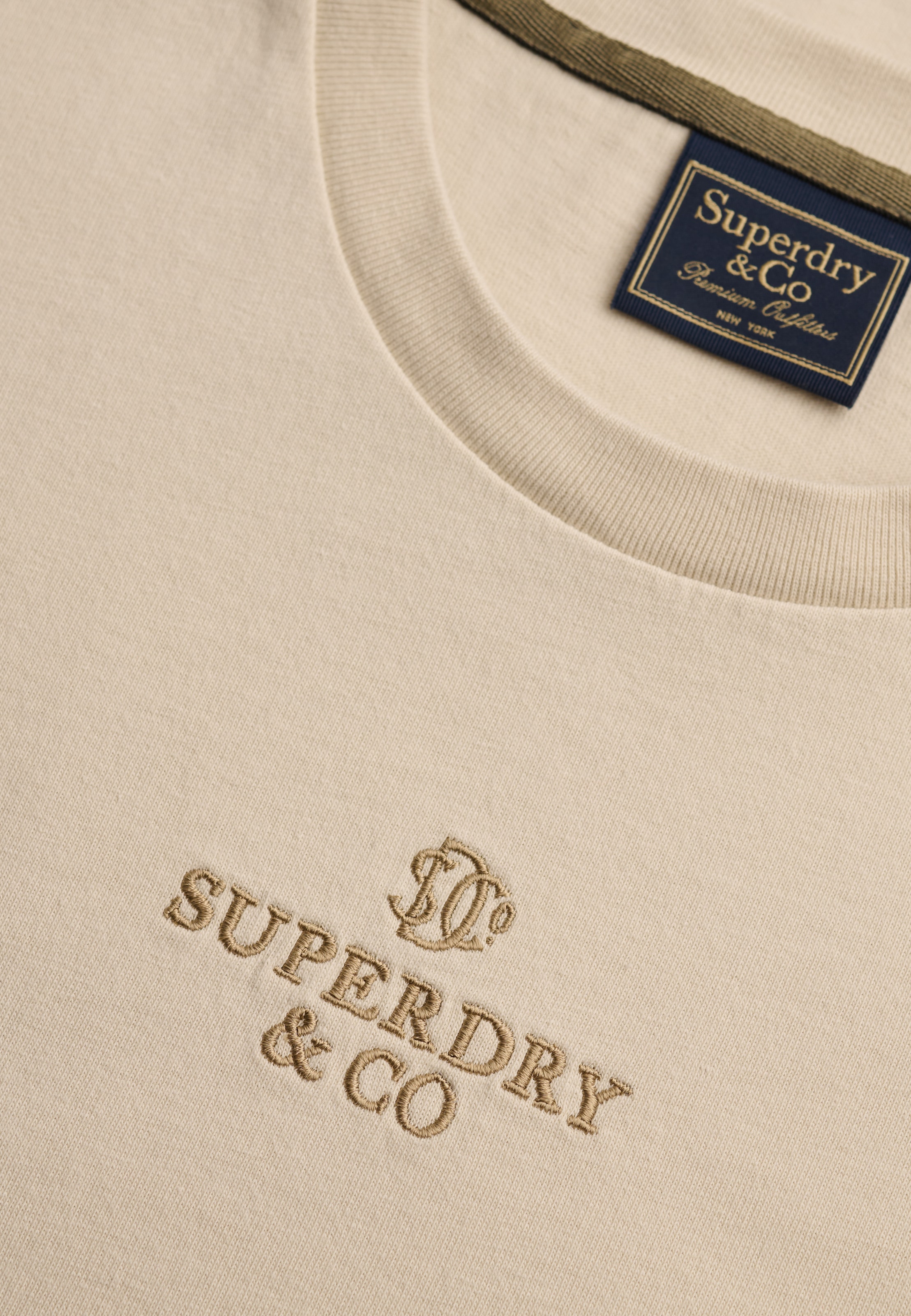 Superdry Rundhalsshirt »MICRO LOGO T SHIRT« Baumwolle, loose fit