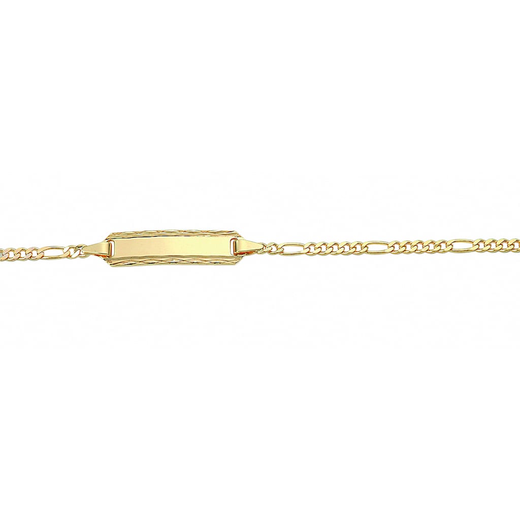 Adelia´s Goldarmband »585 Gold Figaro Armband 14 cm«, 585 Gold Goldschmuck für Damen