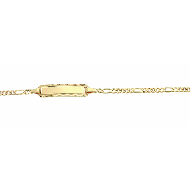 Adelia´s Goldarmband »Damen Goldschmuck 585 Gold Figaro Armband 14 cm«, 585  Gold Figarokette Goldschmuck für Damen online bestellen | BAUR