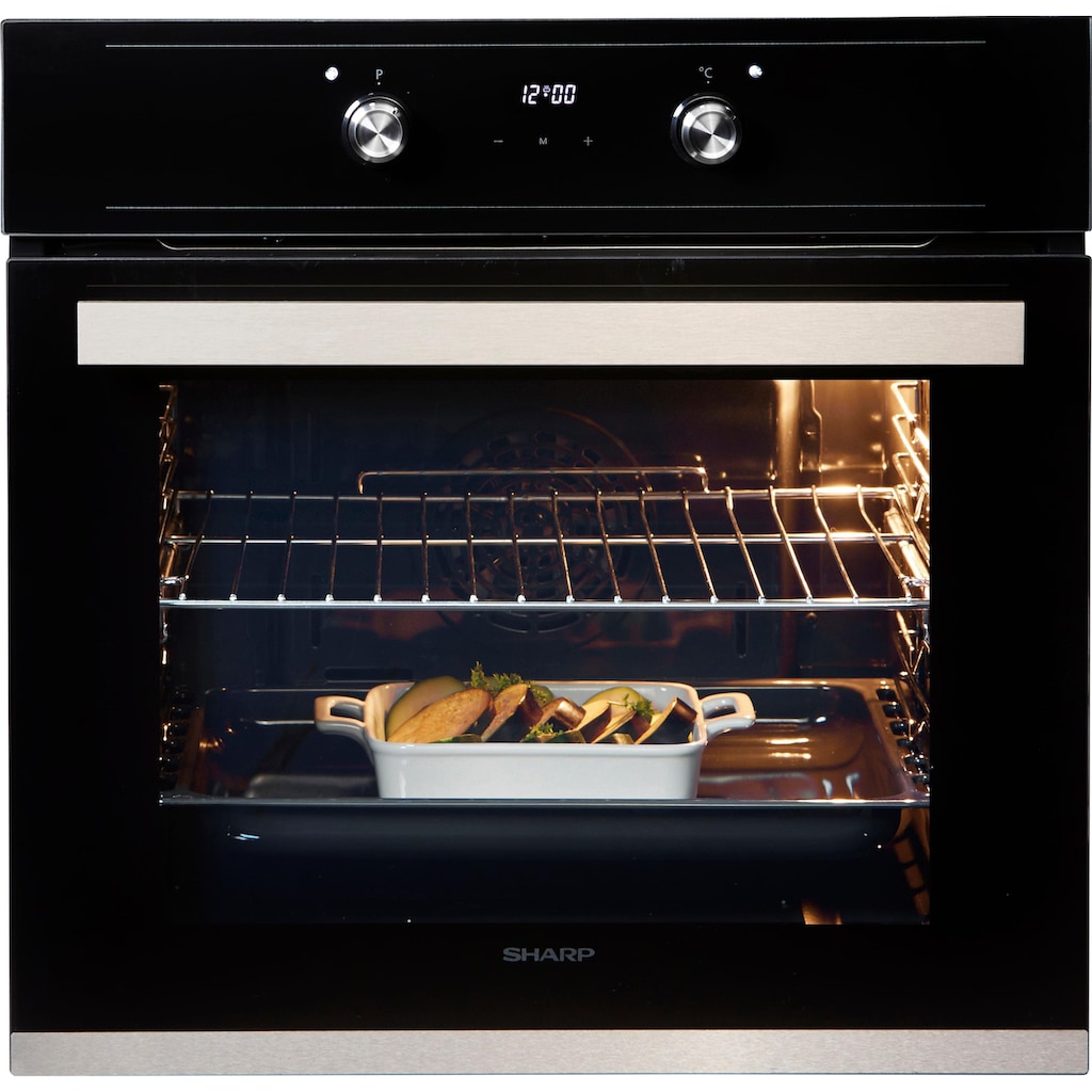 Sharp Backofen-Set »Power-Set Graphit«, K-60D19BM1-EU