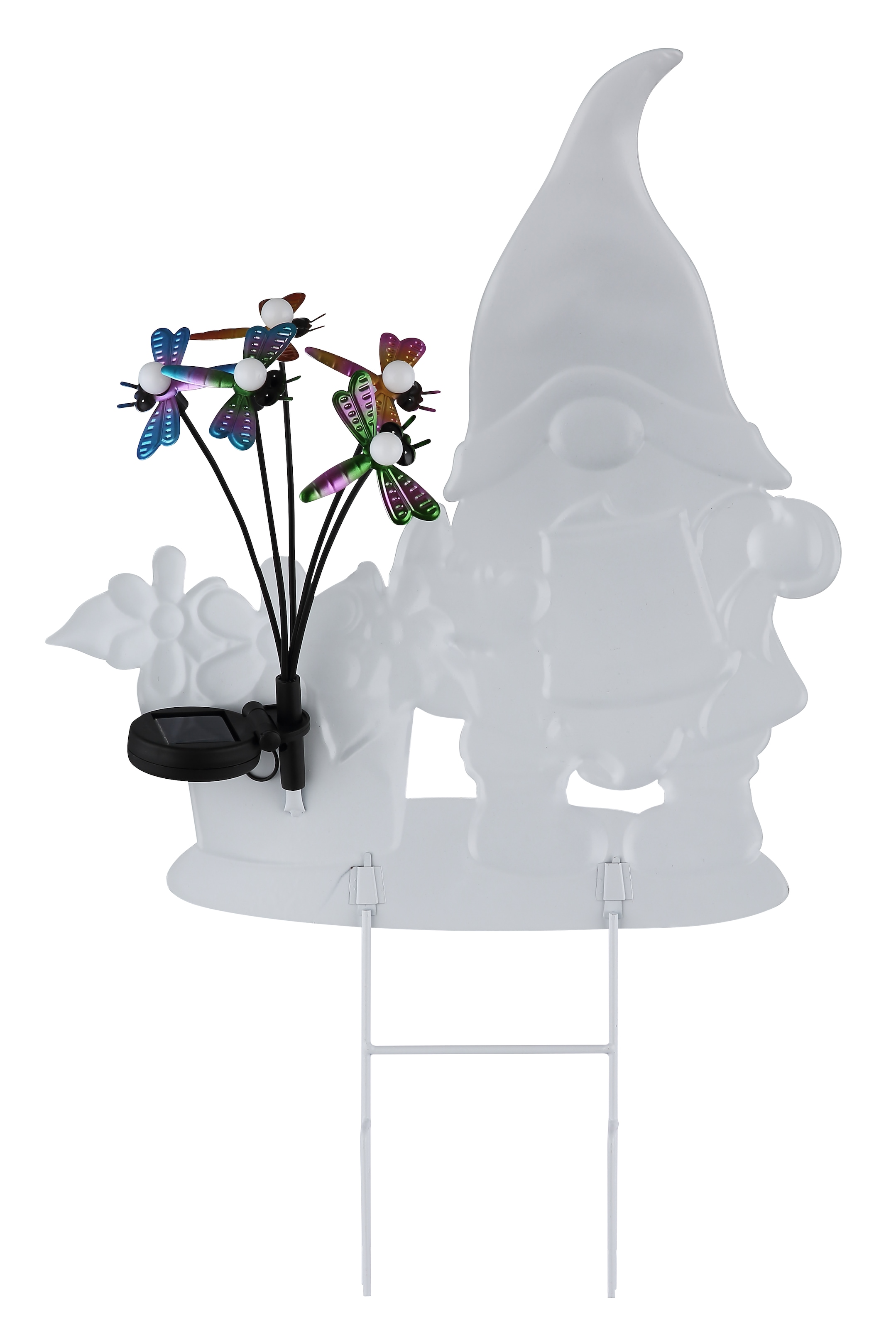 GLOBO LIGHTING LED Solarleuchte »SOLARLEUCHTE METALL BUNT, 5XLED« LED-Modul 1 Stk. Warmweiß Solar Garten Terrasse Außenbeleuchtung Dekoleuchten