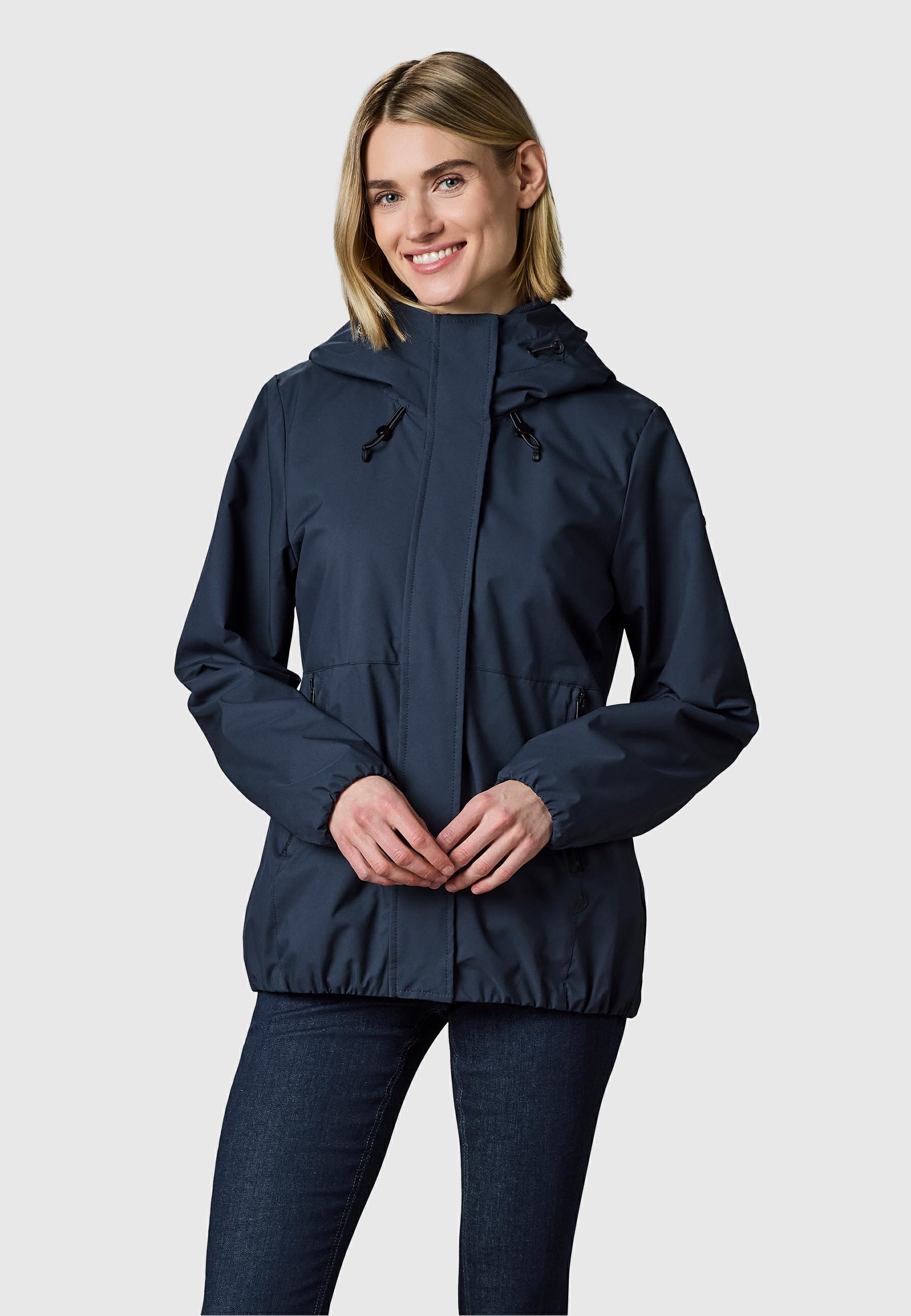 Ragwear Outdoorjacke »Sunniva Light« mit Kapuze Wasserdichte und atmungsaktive Damen Übergangsjacke