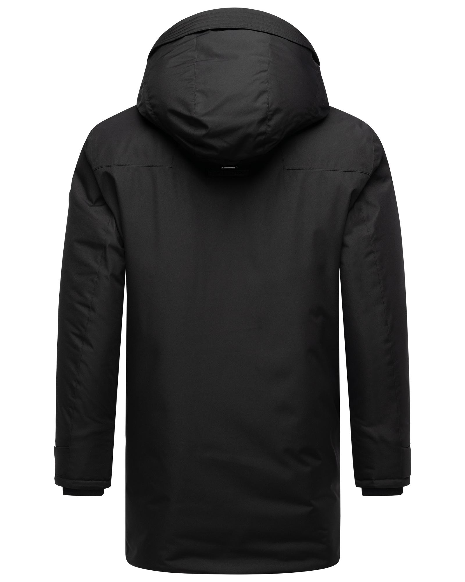 Stone Harbour Wintermantel »Netaan XX«, Herren Kurzmantel mit kuscheliger Kapuze