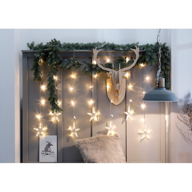 BONETTI LED-Lichtervorhang »Sterne, Weihnachtsdeko aussen«, mit 7 Strängen  bestellen | BAUR