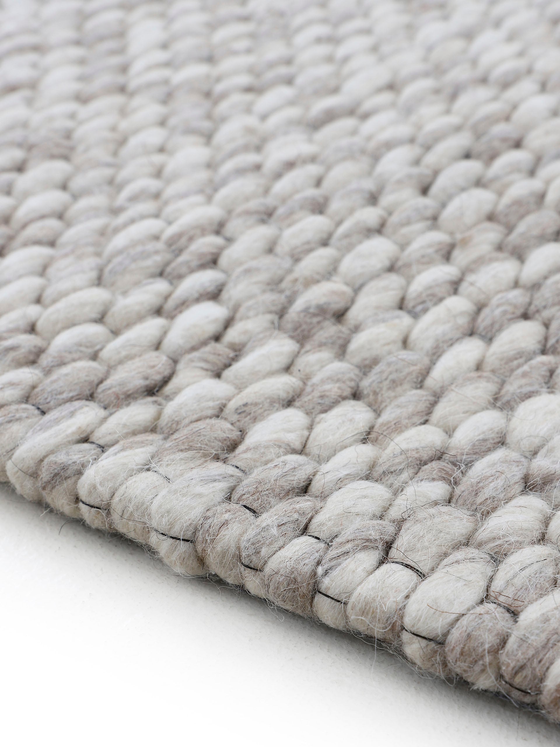 carpetfine Läufer »Sina«, rechteckig, 14 mm Höhe, Handweb Teppich, reine Wolle, meliert, handgewebt, weich & kuschelig