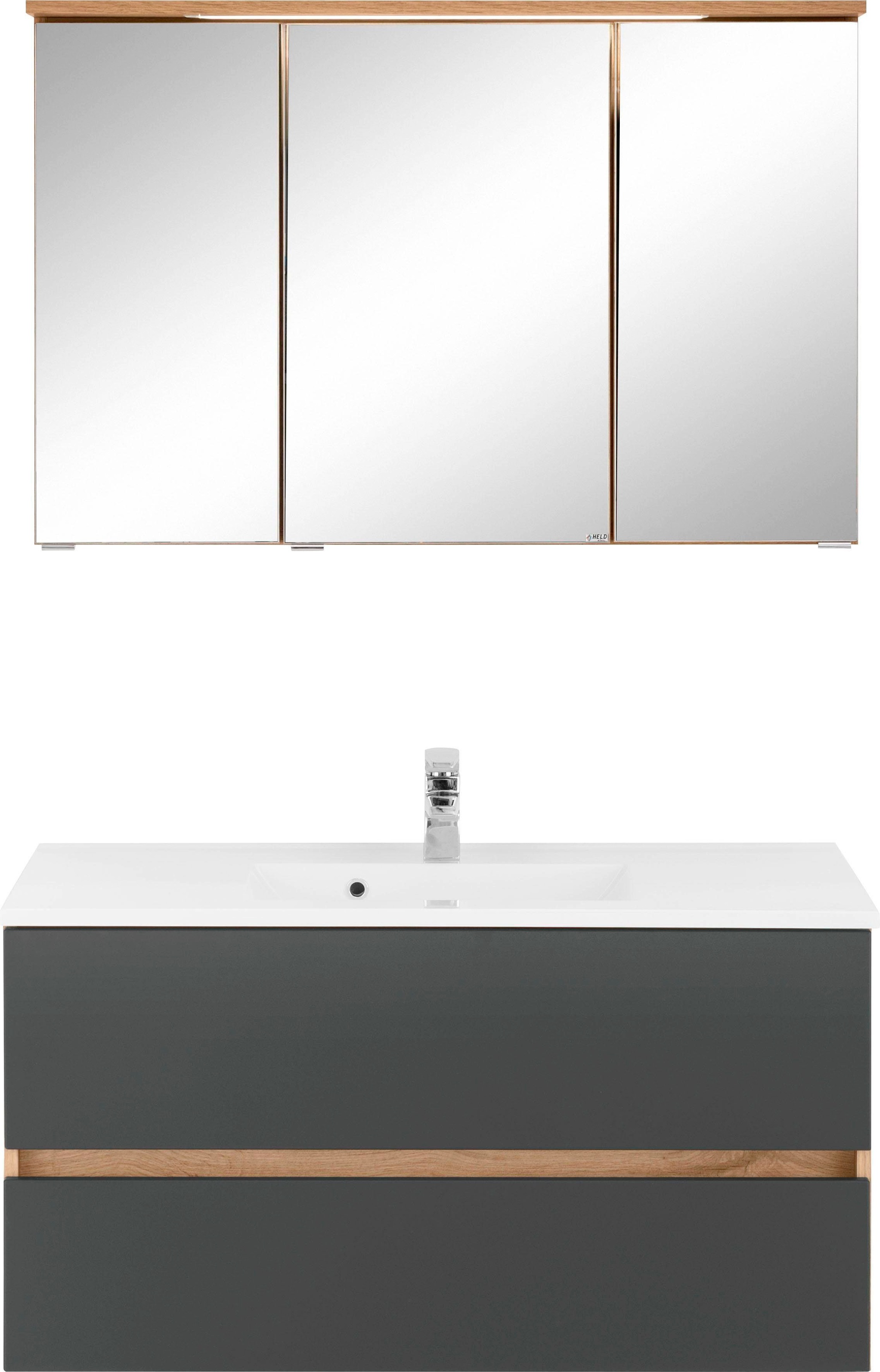 Thumbnail - welltime Badmöbel-Set "Lucca" 2 Stk. tlg.