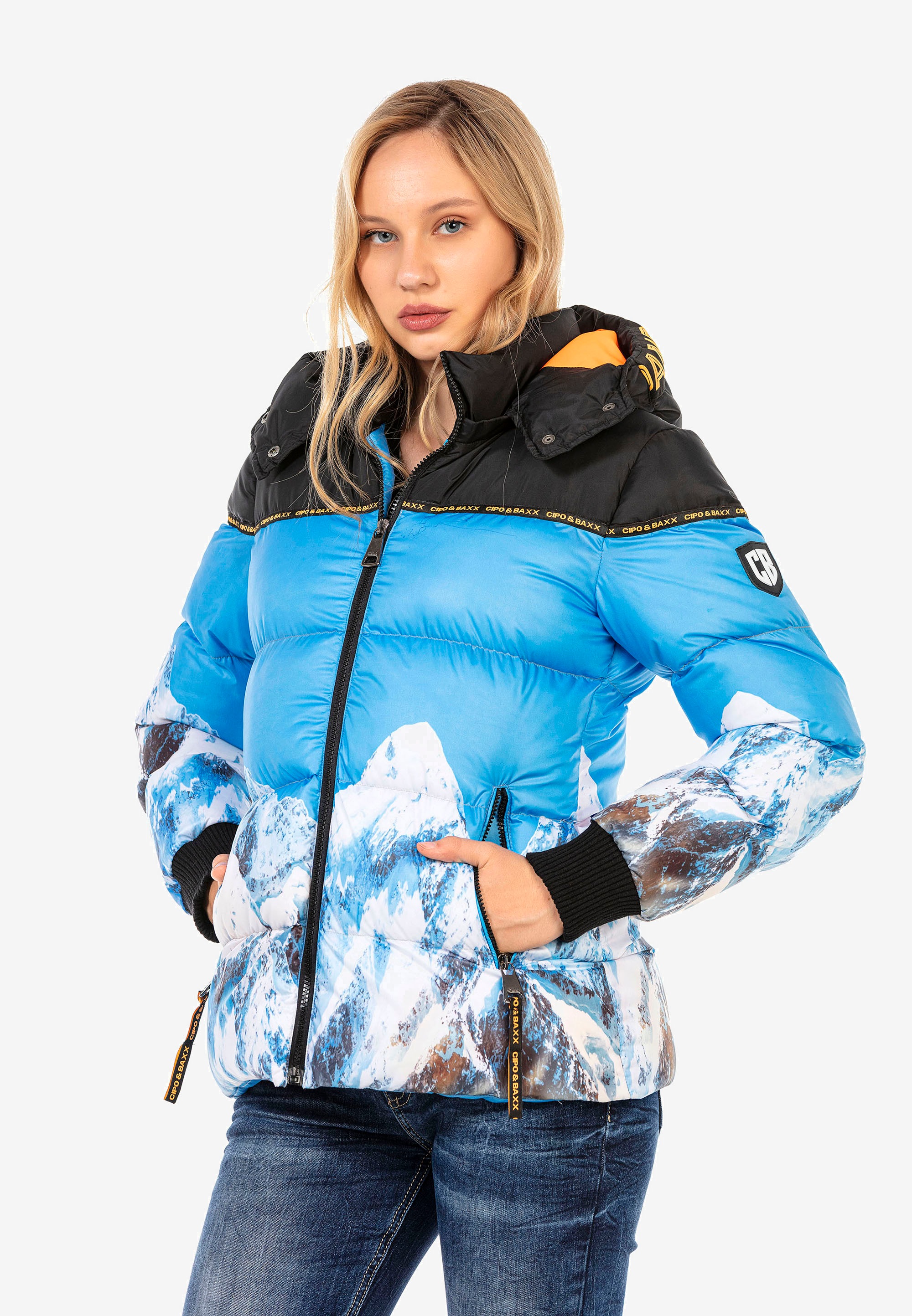 Cipo & Baxx Steppjacke, mit auffäligem Print