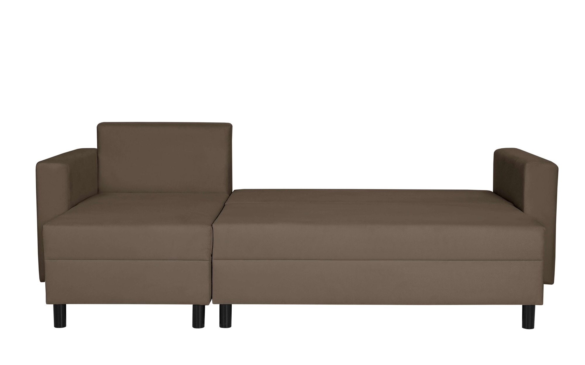 INOSIGN Ecksofa »GLENOE Schlafsofa mit Bettkasten, Recamiere beidseitig montierbar«, L-Form, Maße B/T/H: 230/135/84,5 cm, Velvet & Struktur weich