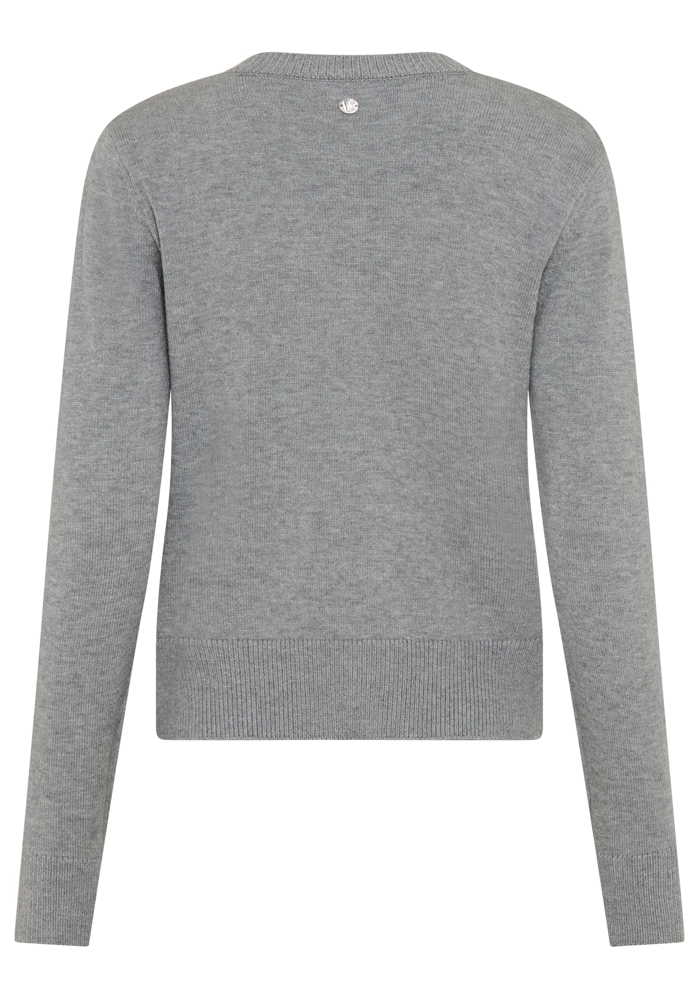 Bruno Banani Cardigan »mit markanten Knöpfen« figurbetonte Passform, hüftlange Schnittform, mit Rundhalsausschnitt