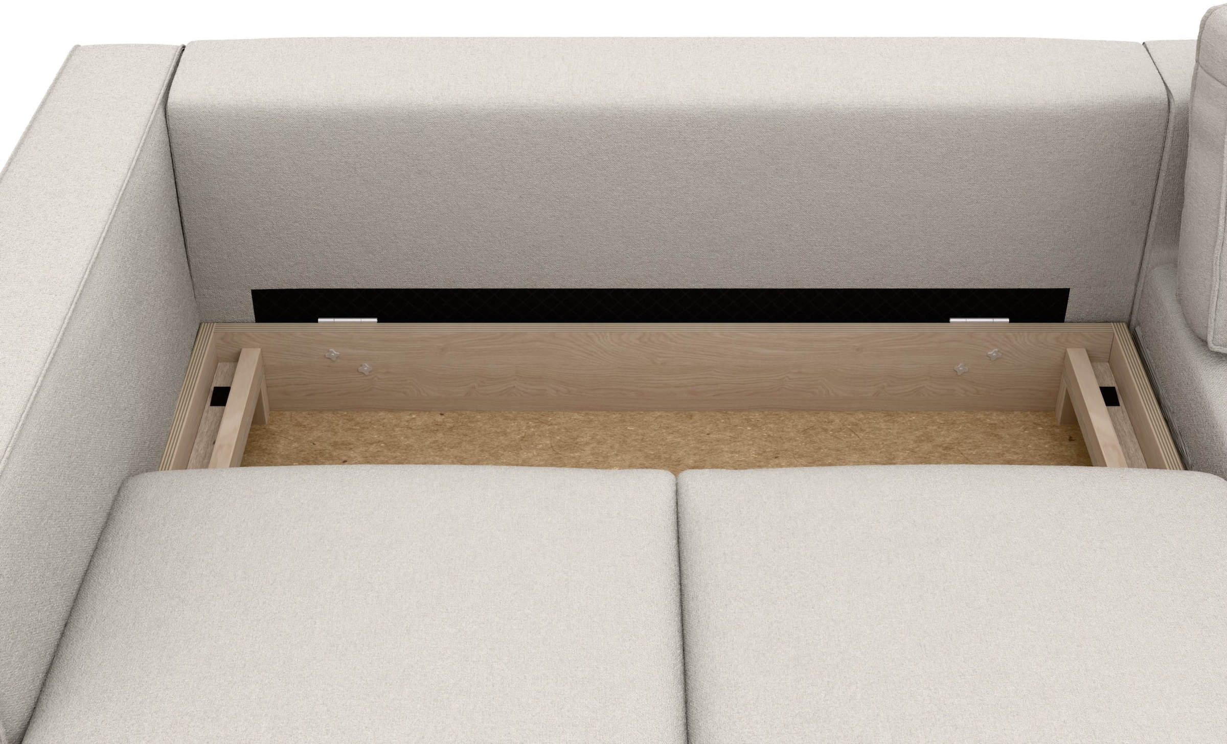 TRENDMANUFAKTUR Ecksofa »Watkins, Couch wahlweise mit Schlaffunktion & Bettkasten, auch in Cord«, Recamiere beidseitig montierbar, Sofa in L-Form, Breite 232 cm