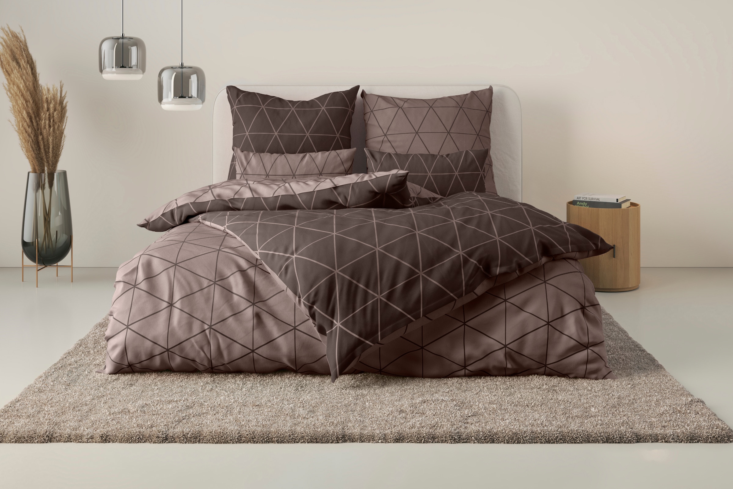 OTTO home Bettwäsche "Balsby" 2 in Gr. 135x200 oder 155x220 cm, 100% Baumwolle