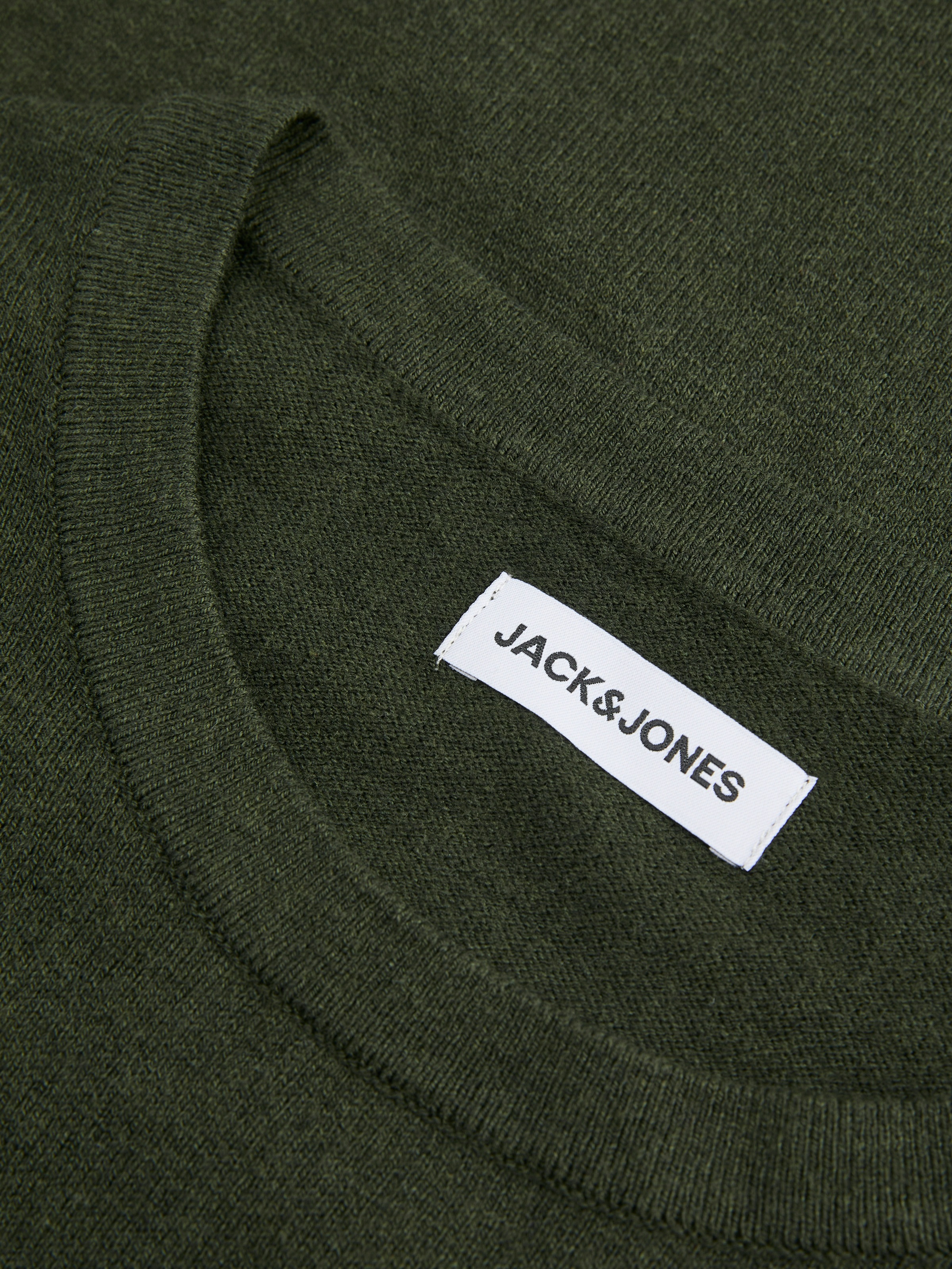 Jack & Jones Rundhalspullover »JJEEMIL KNIT CREW NECK NOOS« Baumwollmischung, regular fit