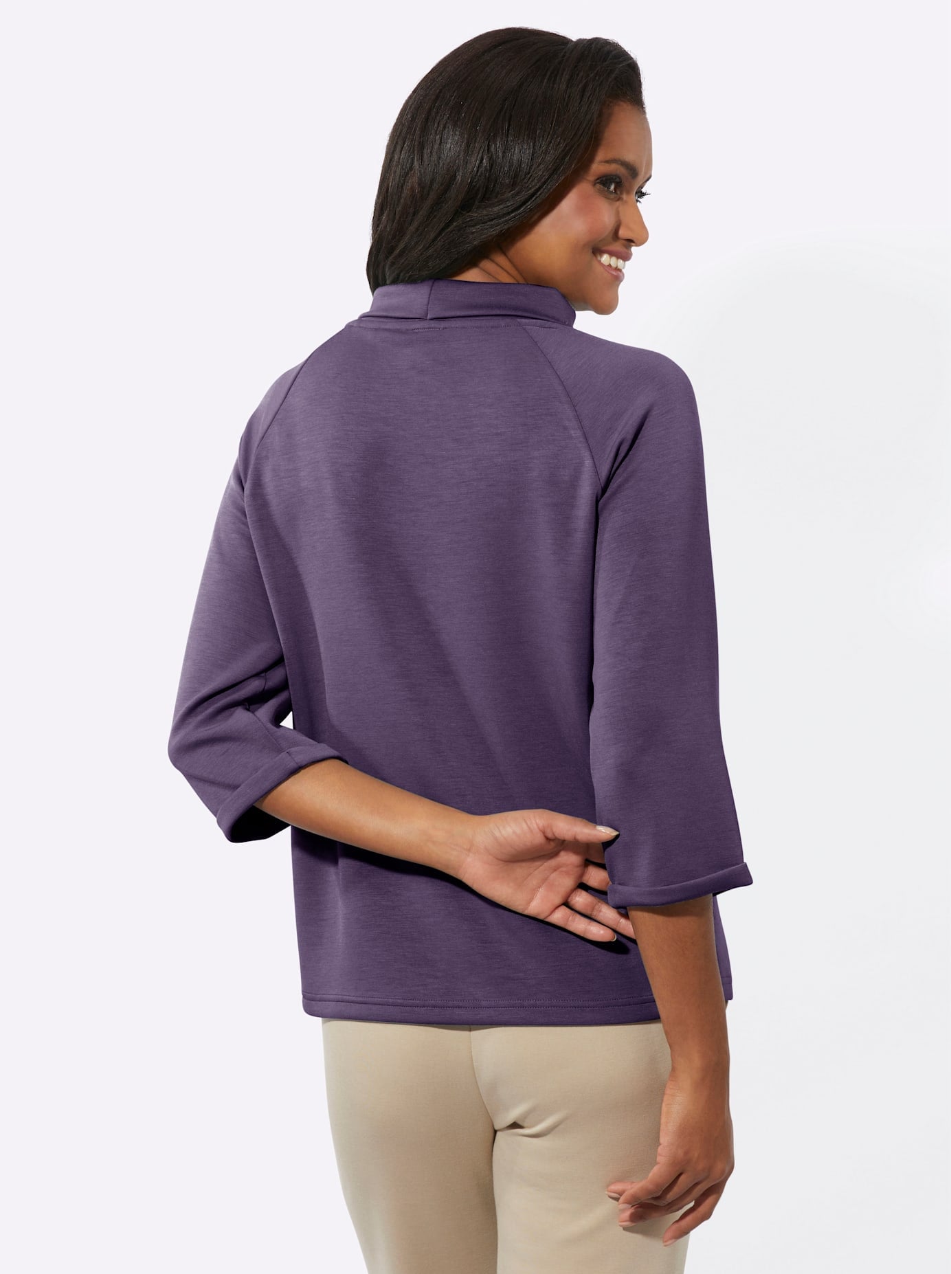 Inspirationen 3/4-Arm-Shirt »Rollkragen-Shirt«, (1 tlg.)