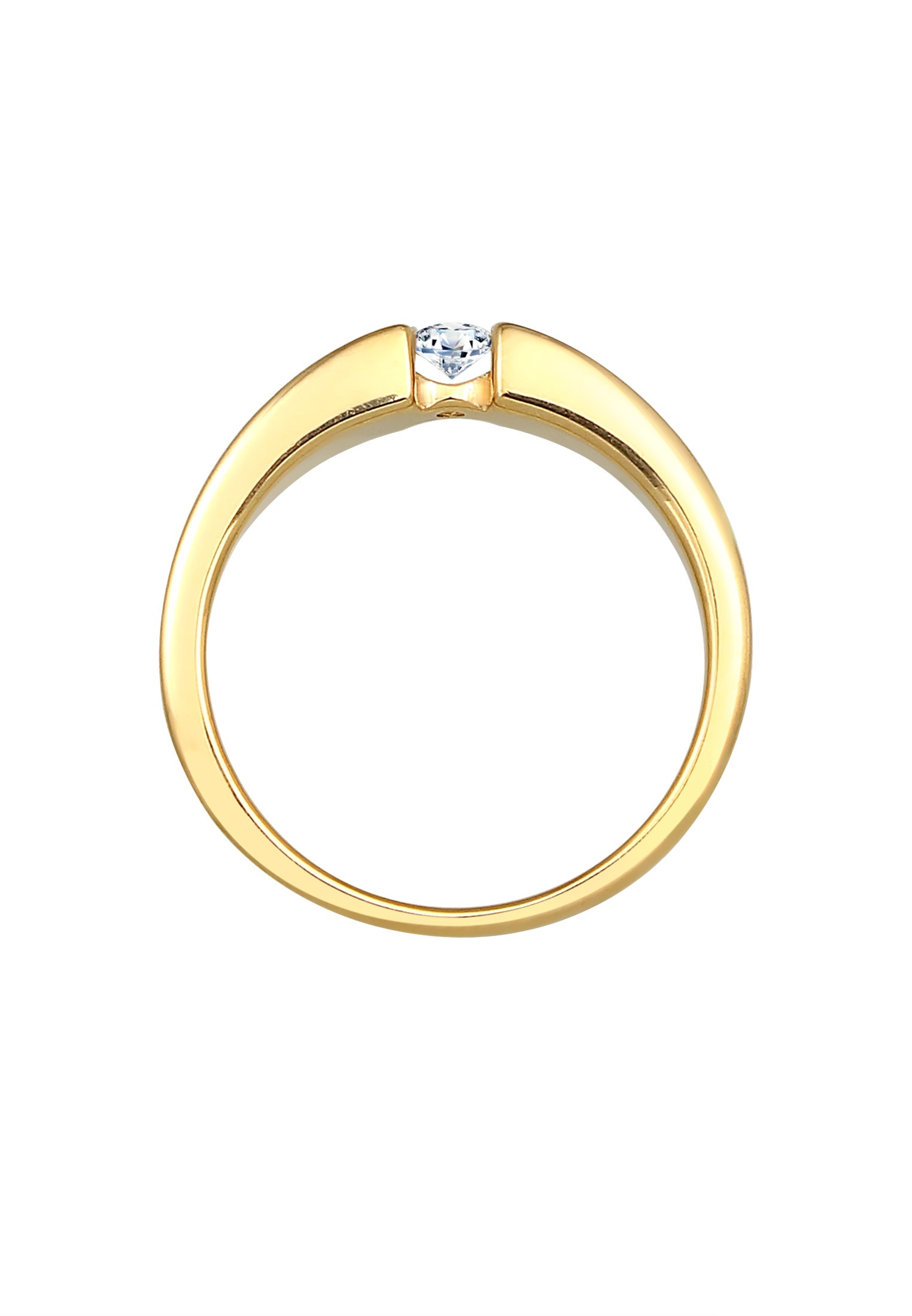 Elli DIAMONDS Verlobungsring »Verlobungsring Diamant (0.11 ct.) 585 Gelbgold«