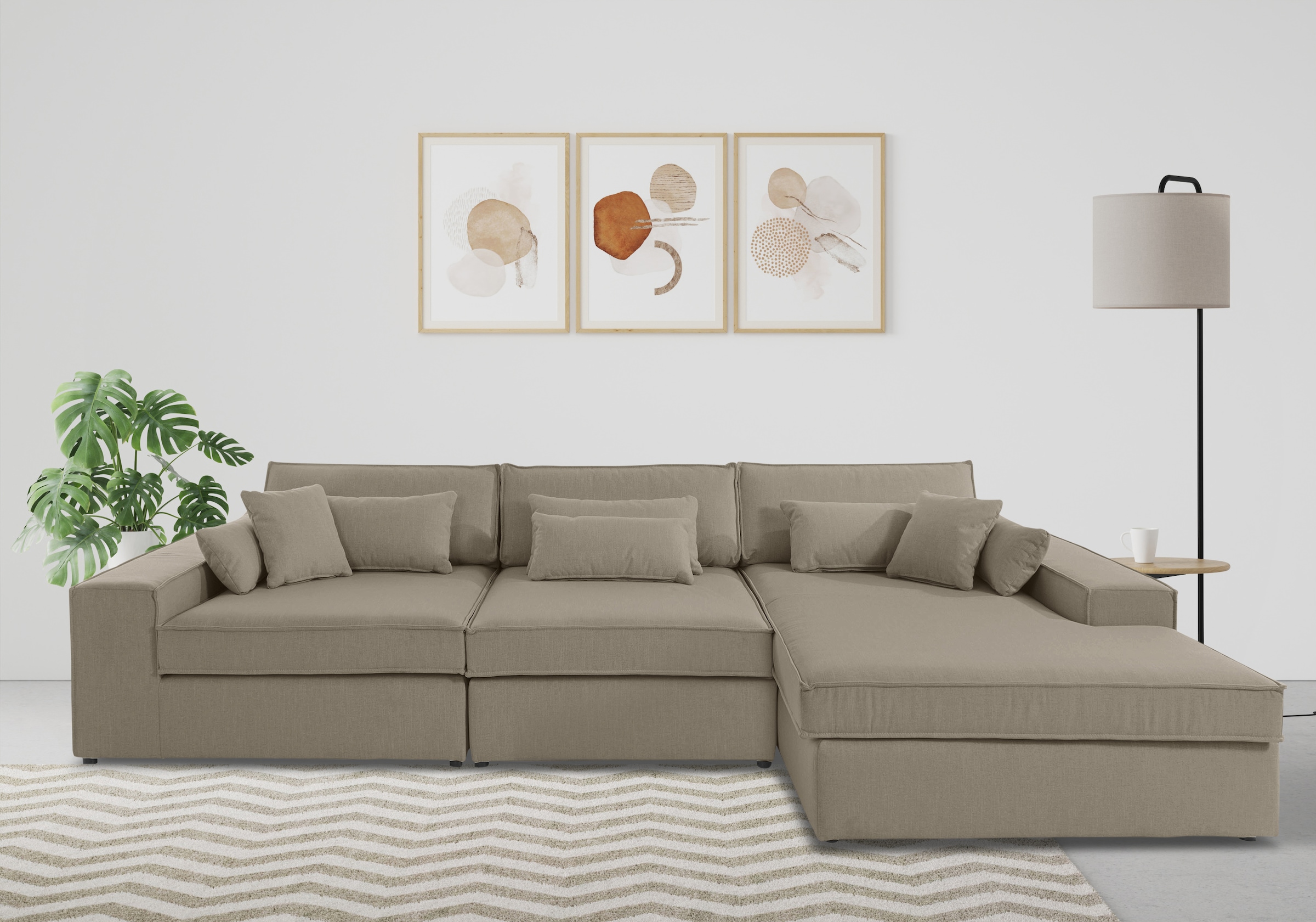OTTO home Ecksofa "Enid L-Form" 3 Teile, bestehend aus Modulen, in vielen Bezügen, auch in Breitcord