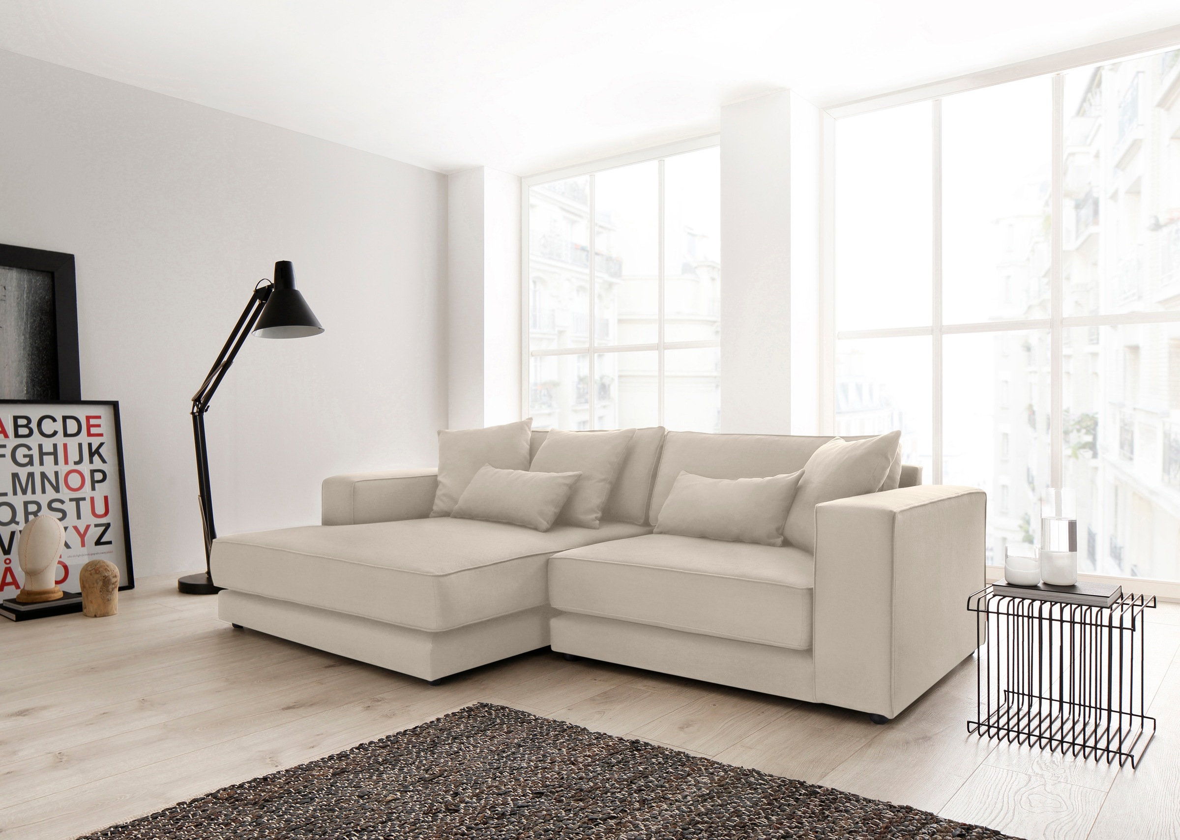 OTTO products Sofa-Eckelement "Grenette", Modulsofa, im Baumwoll-/Leinenmix günstig online kaufen