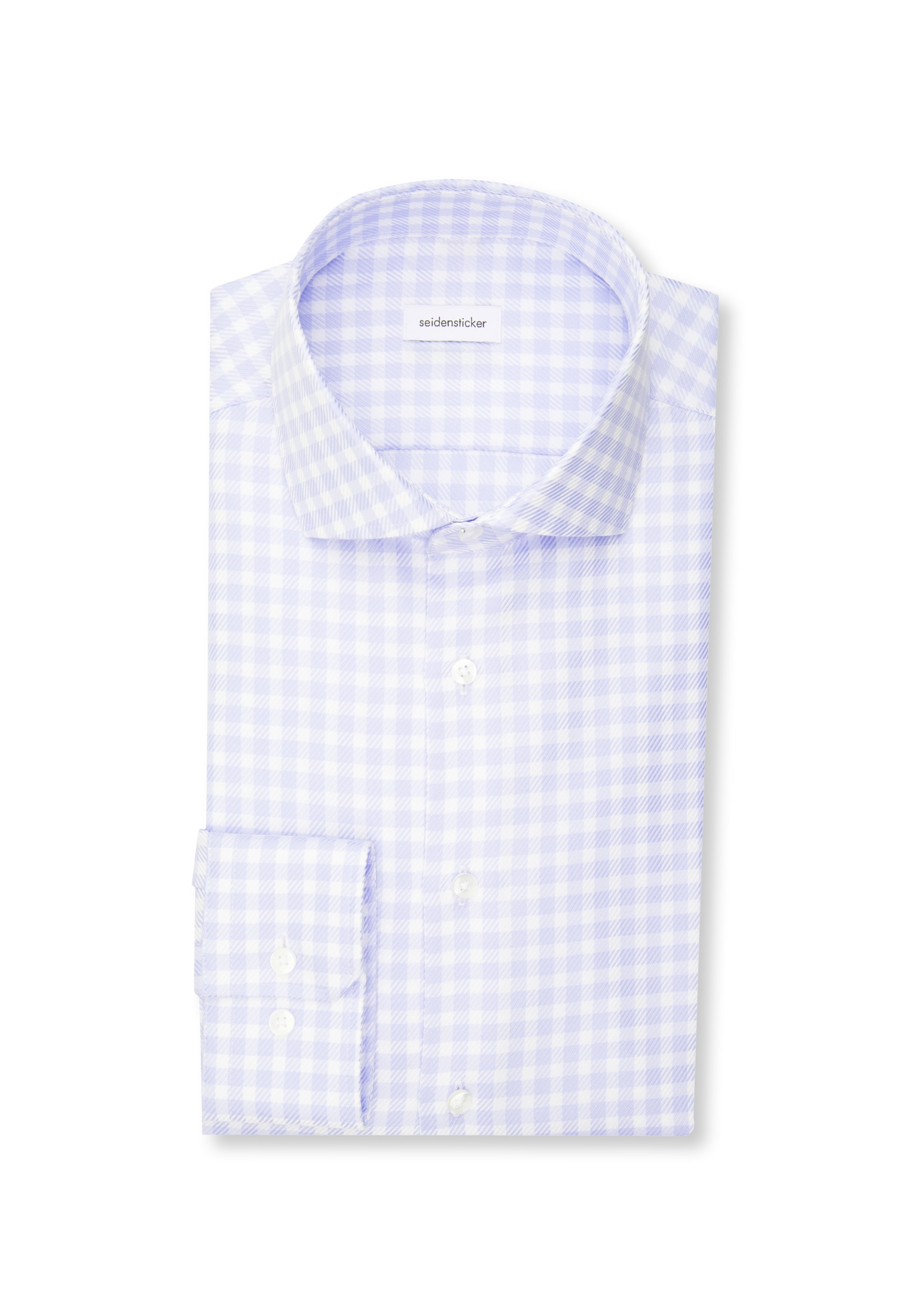 seidensticker Businesshemd »Schwarze Rose« Shaped 1/1 Kentkragen Karo