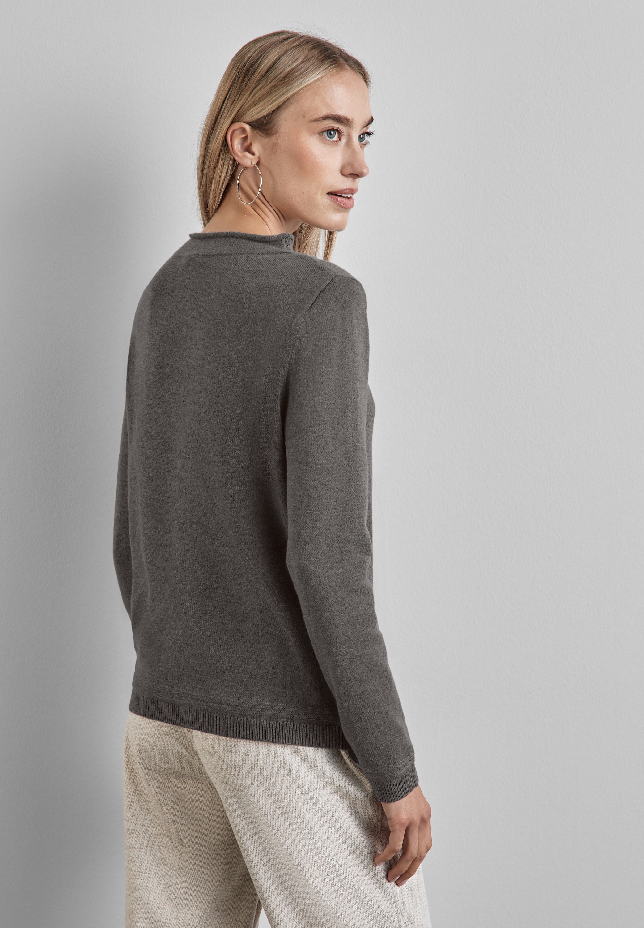 STREET ONE Strickpullover, aus softem Materialmix