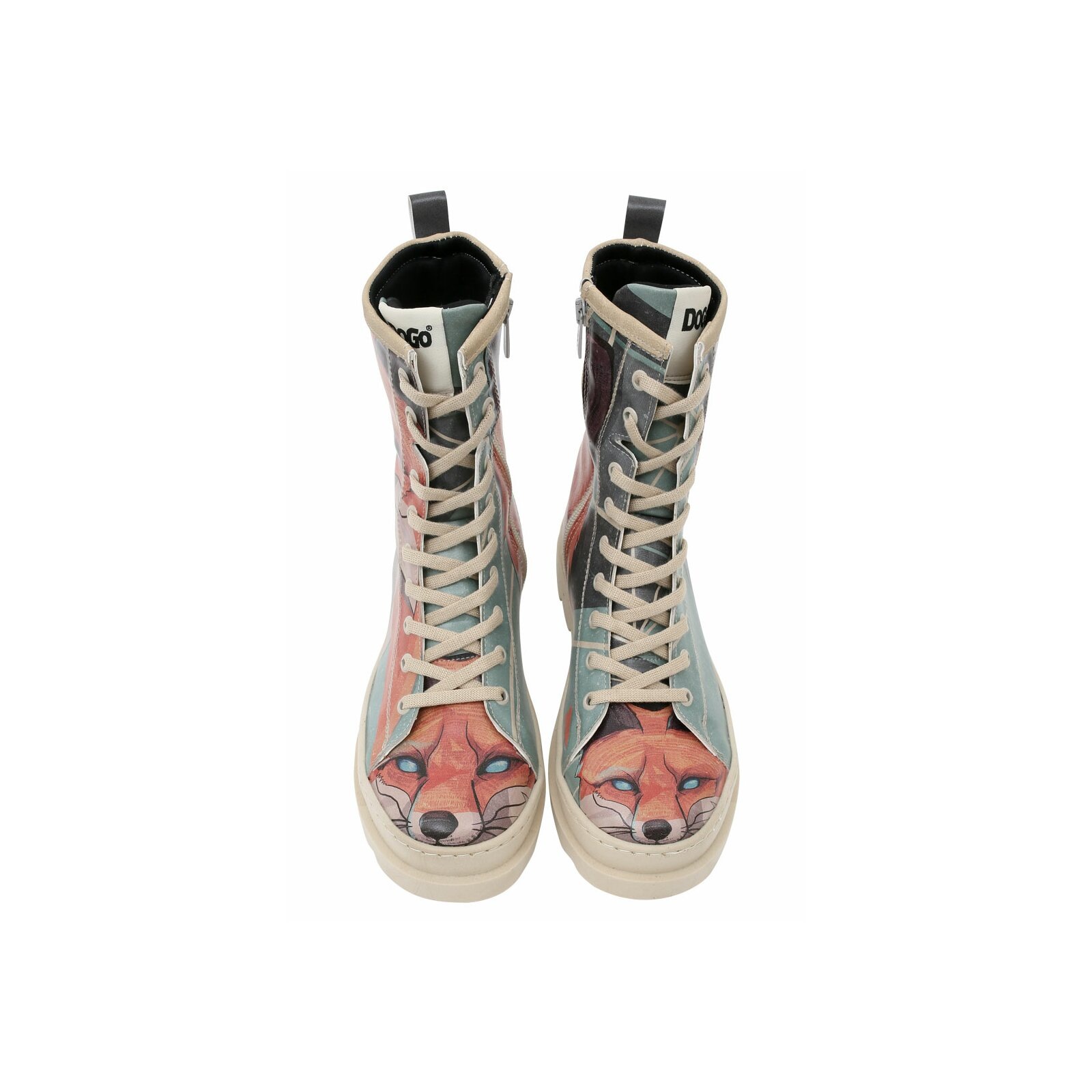 Thumbnail - DOGO Stiefelette "Gisele Schnürstiefel Boots Red Fox Damen Stiefeletten", Handgefertigt