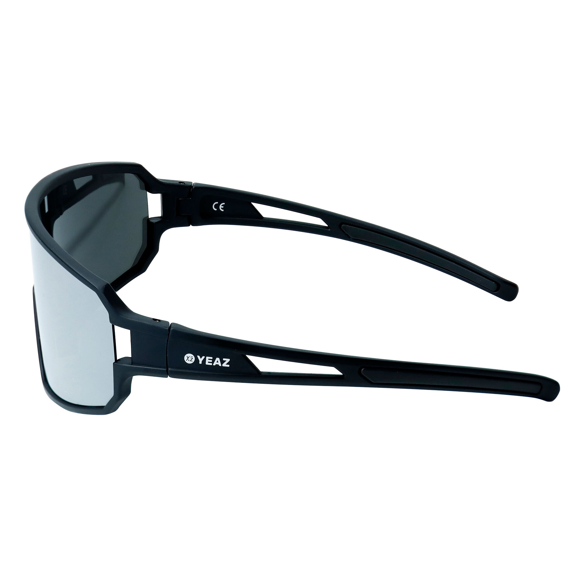 YEAZ Sportbrille »Sport-Sonnenbrille Black/Silver Mirror SUNWAVE«