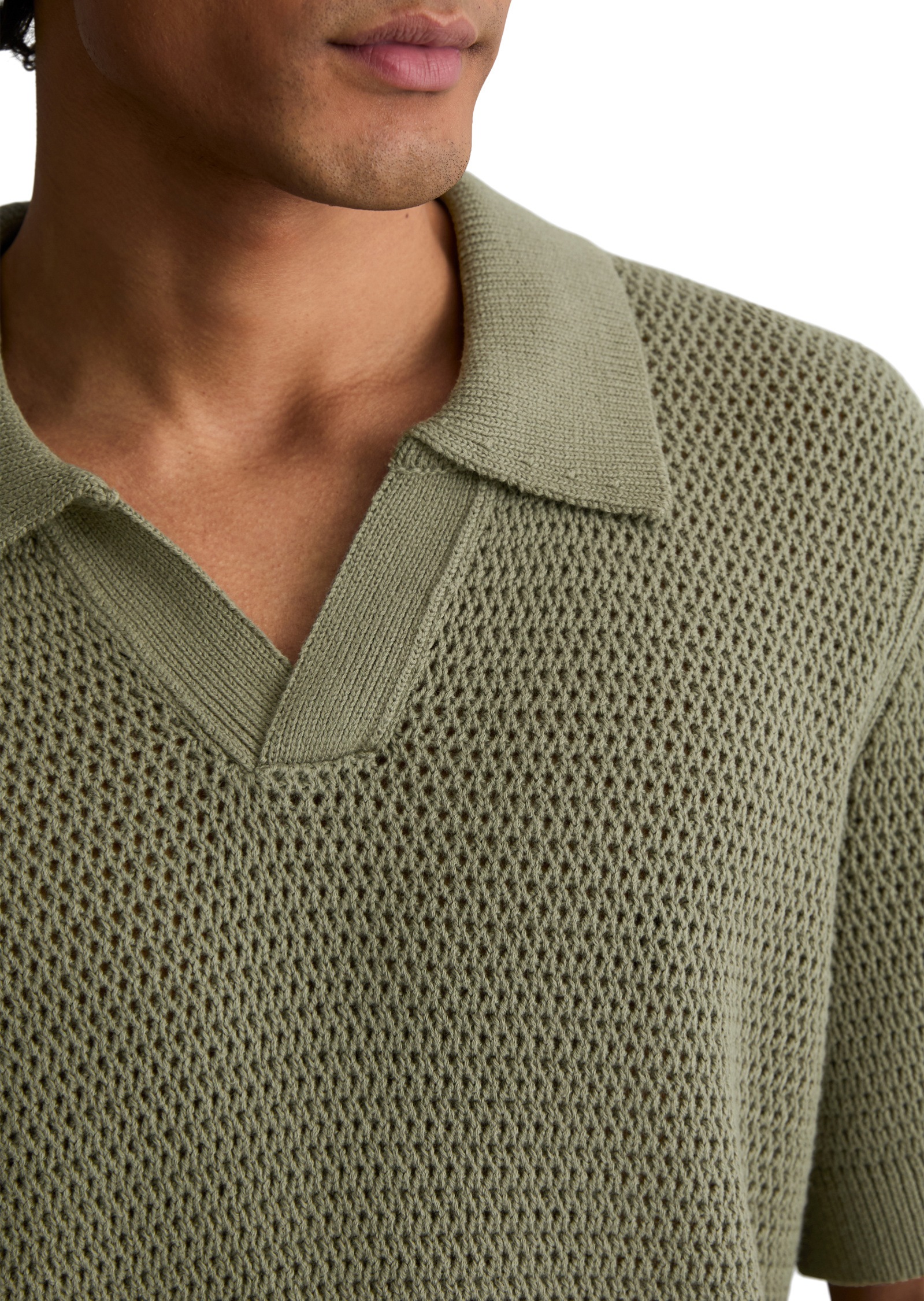 Marc O'Polo DENIM Poloshirt »mit luftiger Strickstruktur«