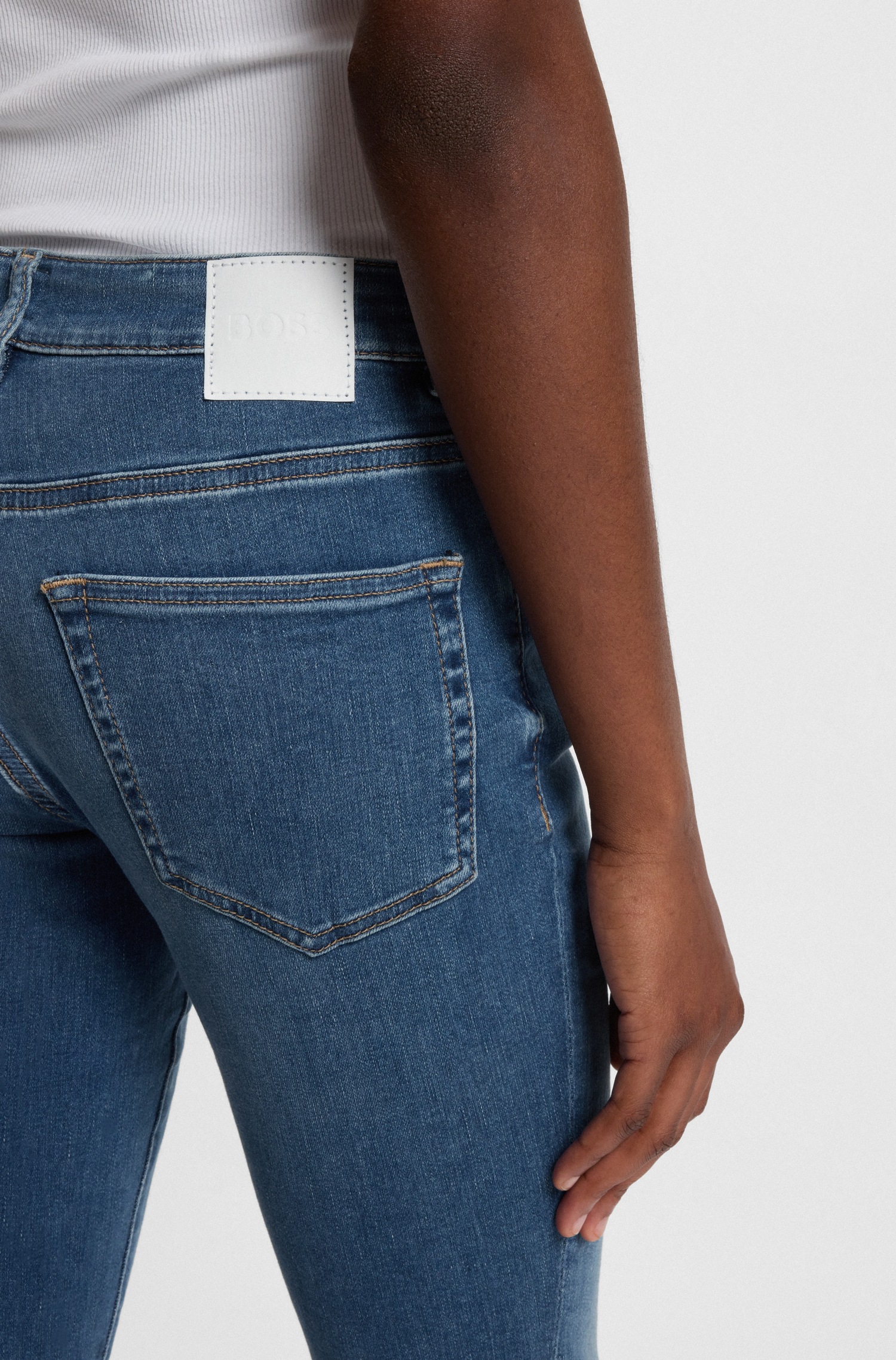 BOSS ORANGE Slim-fit-Jeans "JACKIE MR 4.0", aus Soft-Motion-Denim günstig online kaufen