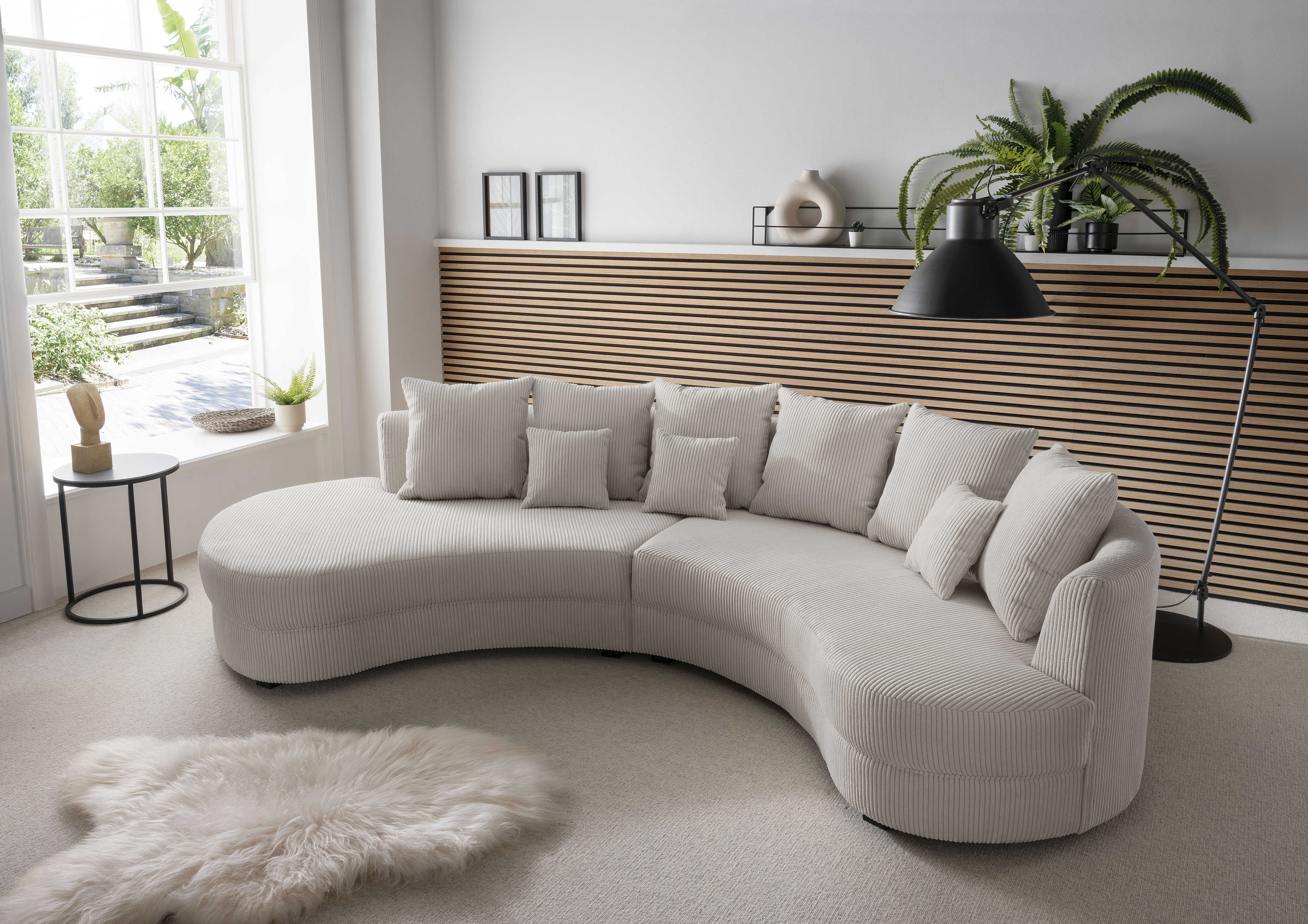 Home affaire Ecksofa "Lazio modern und bequem, schmale Armlehnen, tolle Detailverarbeitung" zwei verschiedene Fußfarben wählbar
