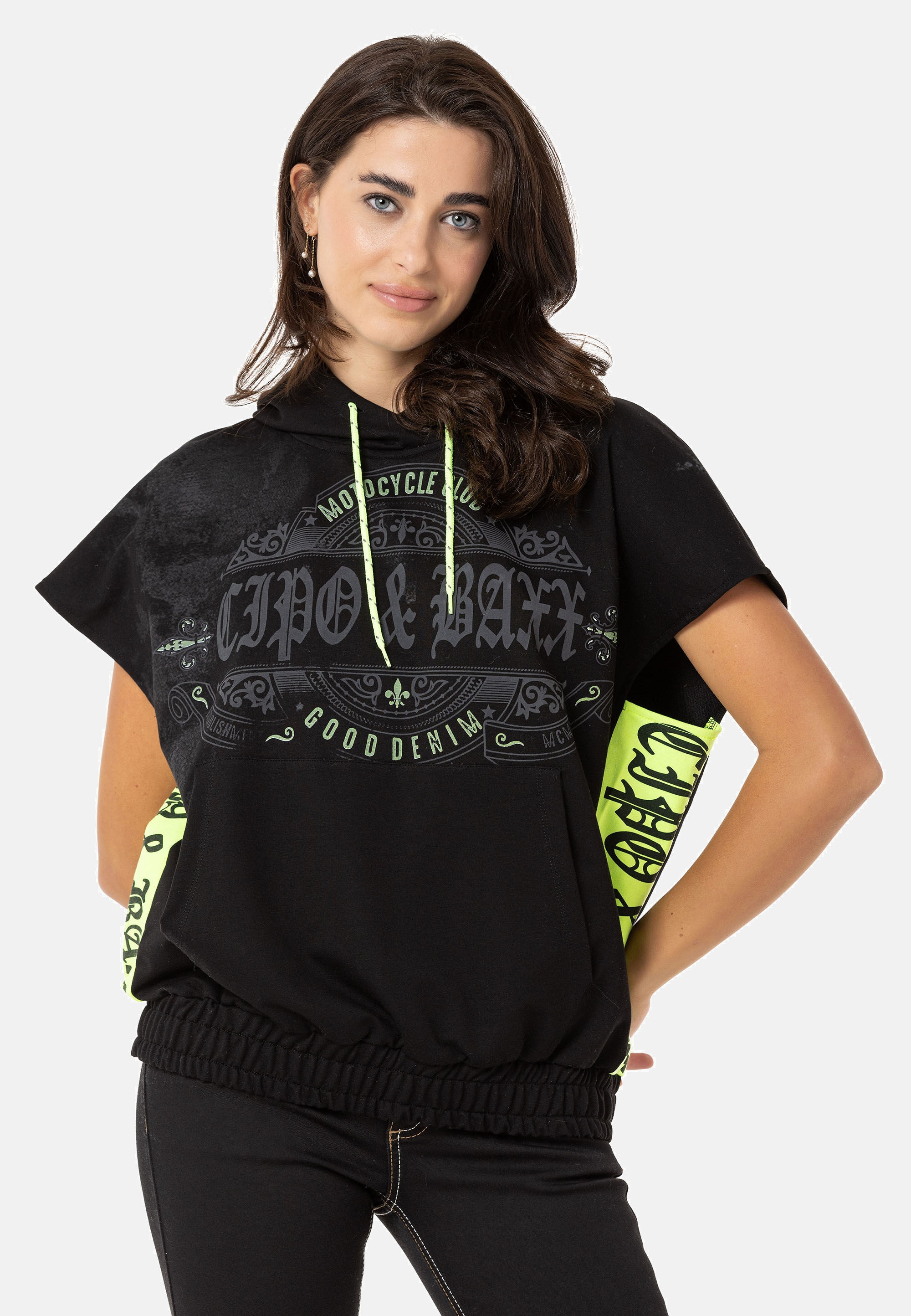 Cipo & Baxx T-Shirt »WT374« gerade geschnitten