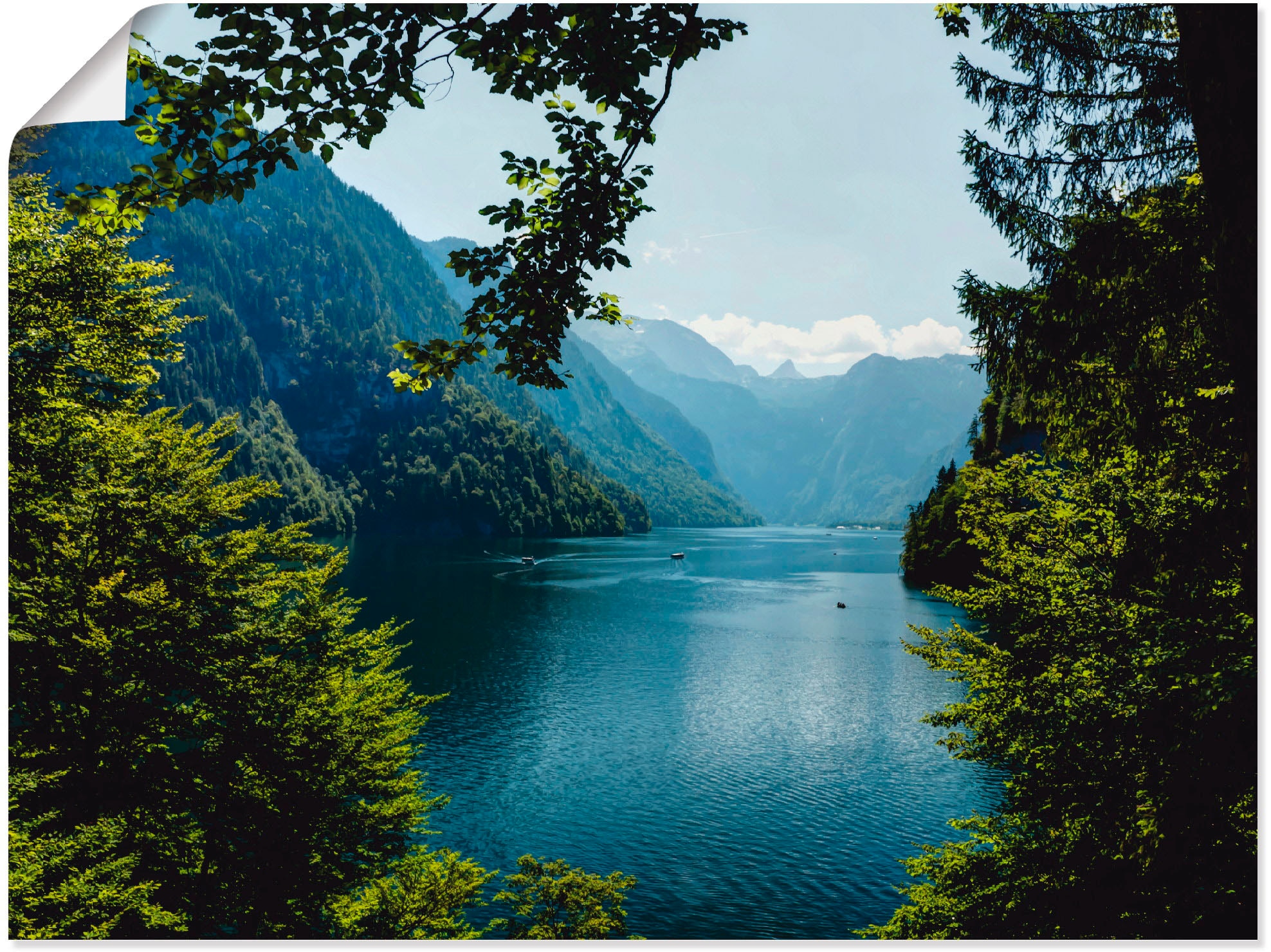 Artland Wandbild "Malerwinkel Königssee- Alpen" Berge 1 Stk. tlg. als Leinwandbild, Poster in verschied. Größen