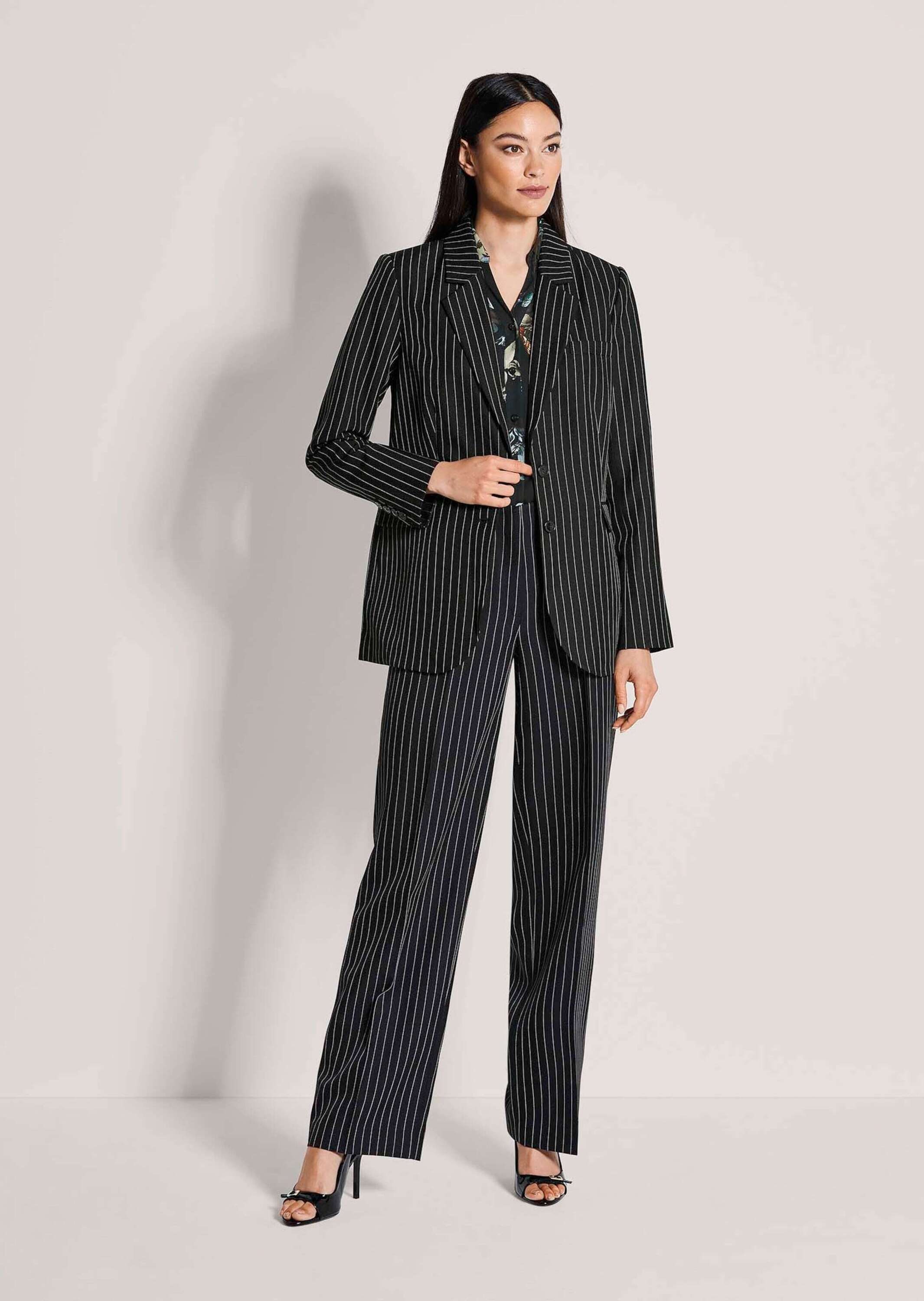 MADELEINE Jackenblazer »Blazer Longblazer mit Nadelstreifen« Streifenblazer