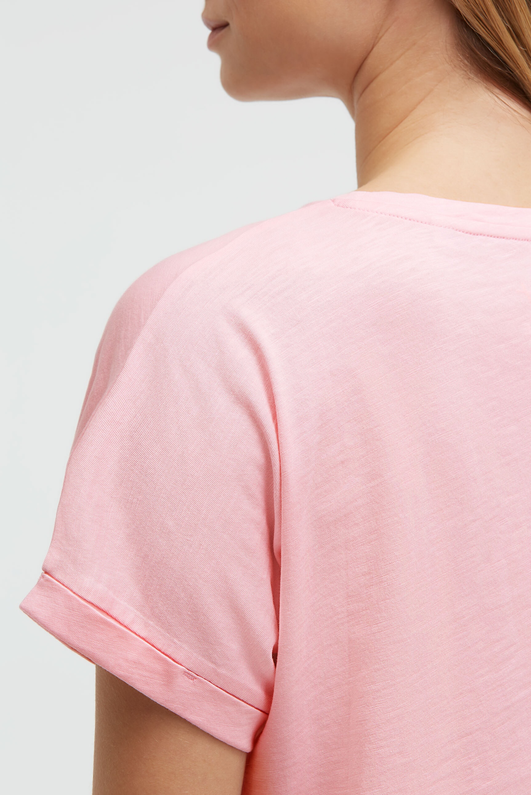 SOCCX Rundhalsshirt mit Turn-Up-Ärmel