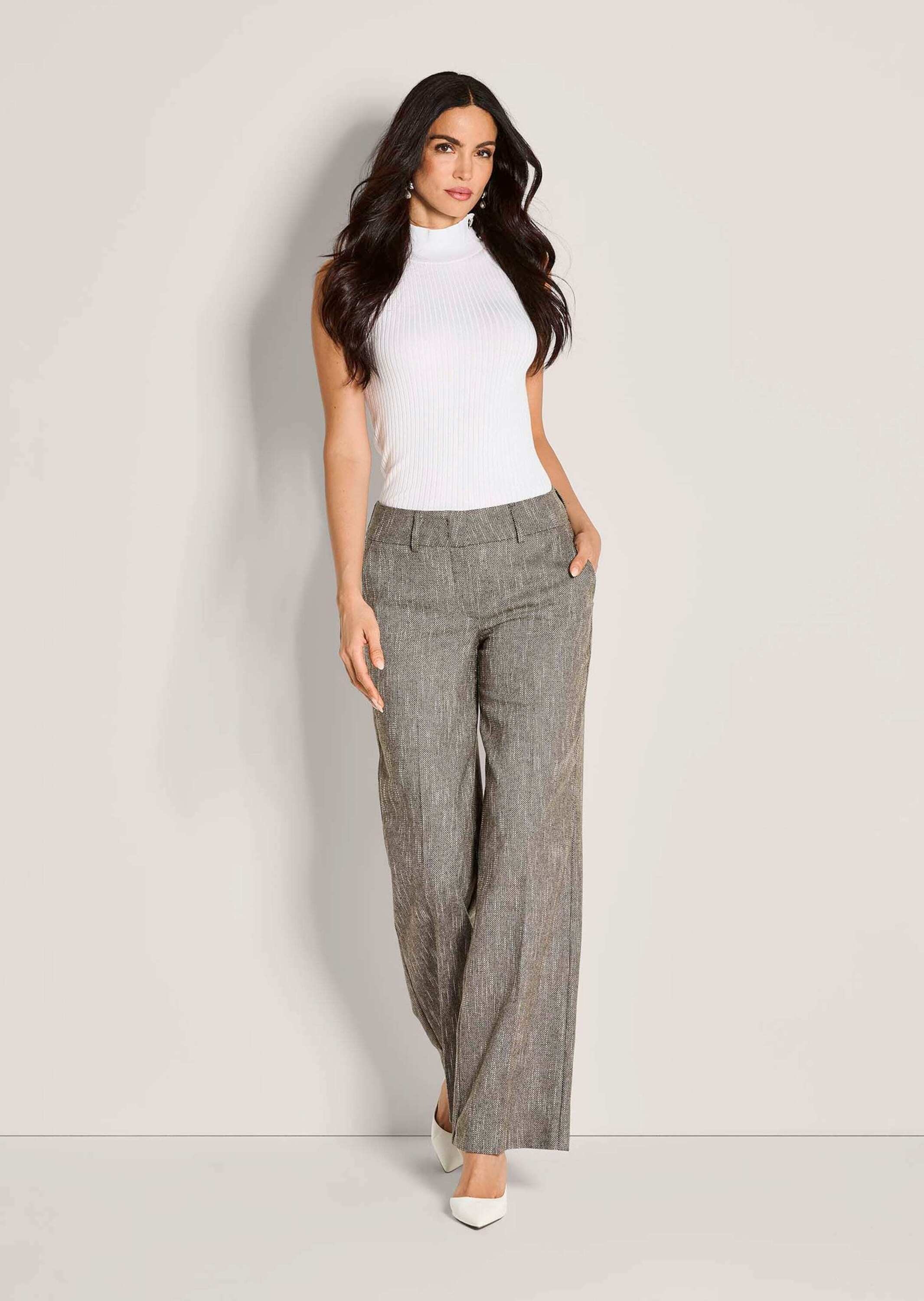 MADELEINE Stoffhose "Tweedhose Tweed-Hose mit elastischem Bund" günstig online kaufen