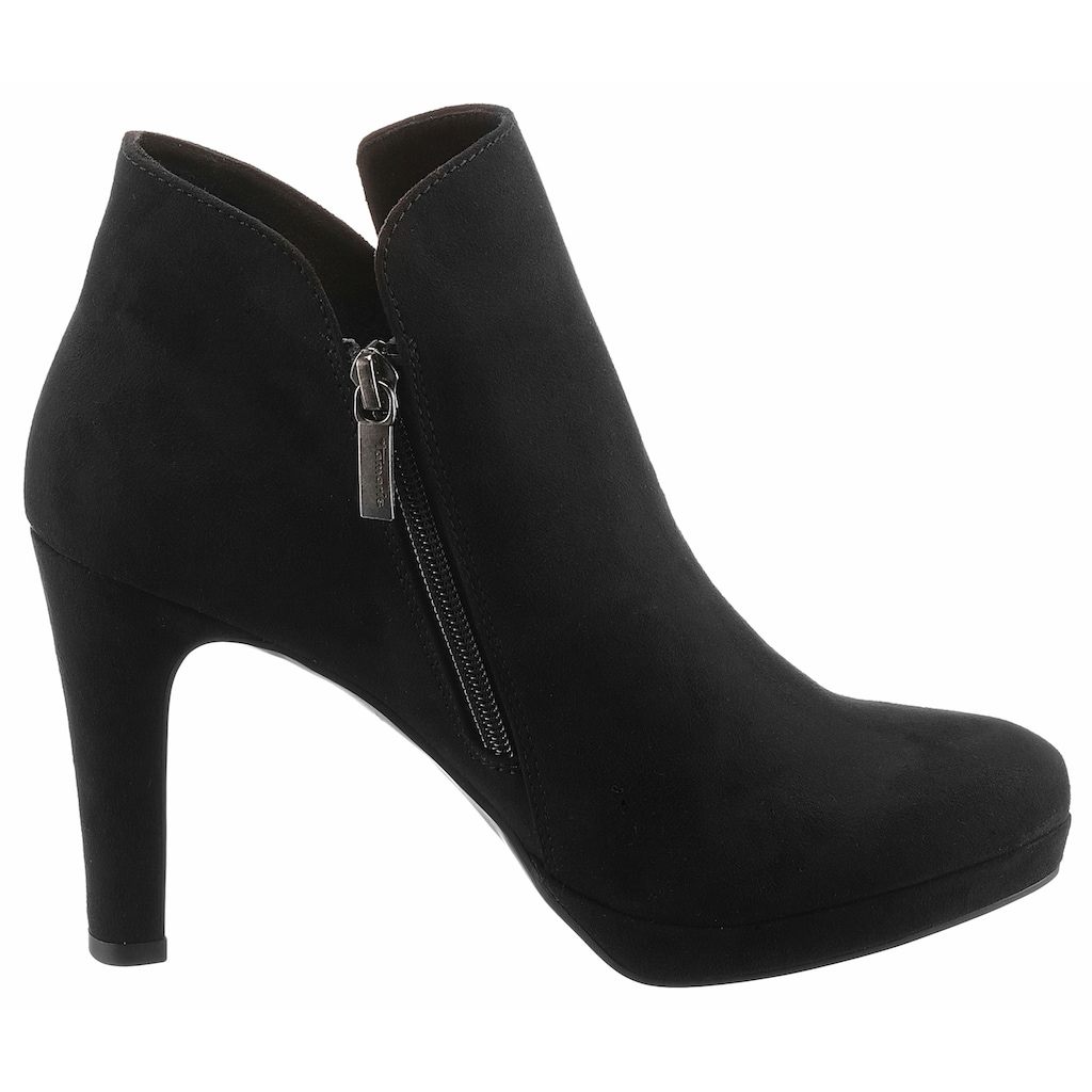 Tamaris High-Heel-Stiefelette, Abendmode, High-Heel-Stiefelette, Ankleboots im femininen Look