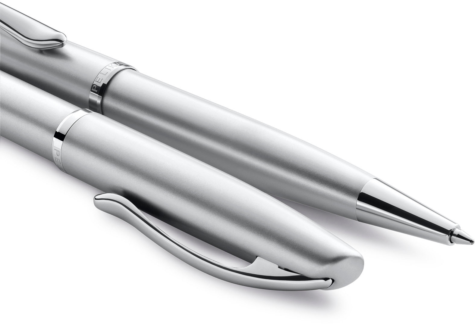 Pelikan Füllhalter »Jazz® Noble Elegance, silber«, (Set), mit Kugelschreiber