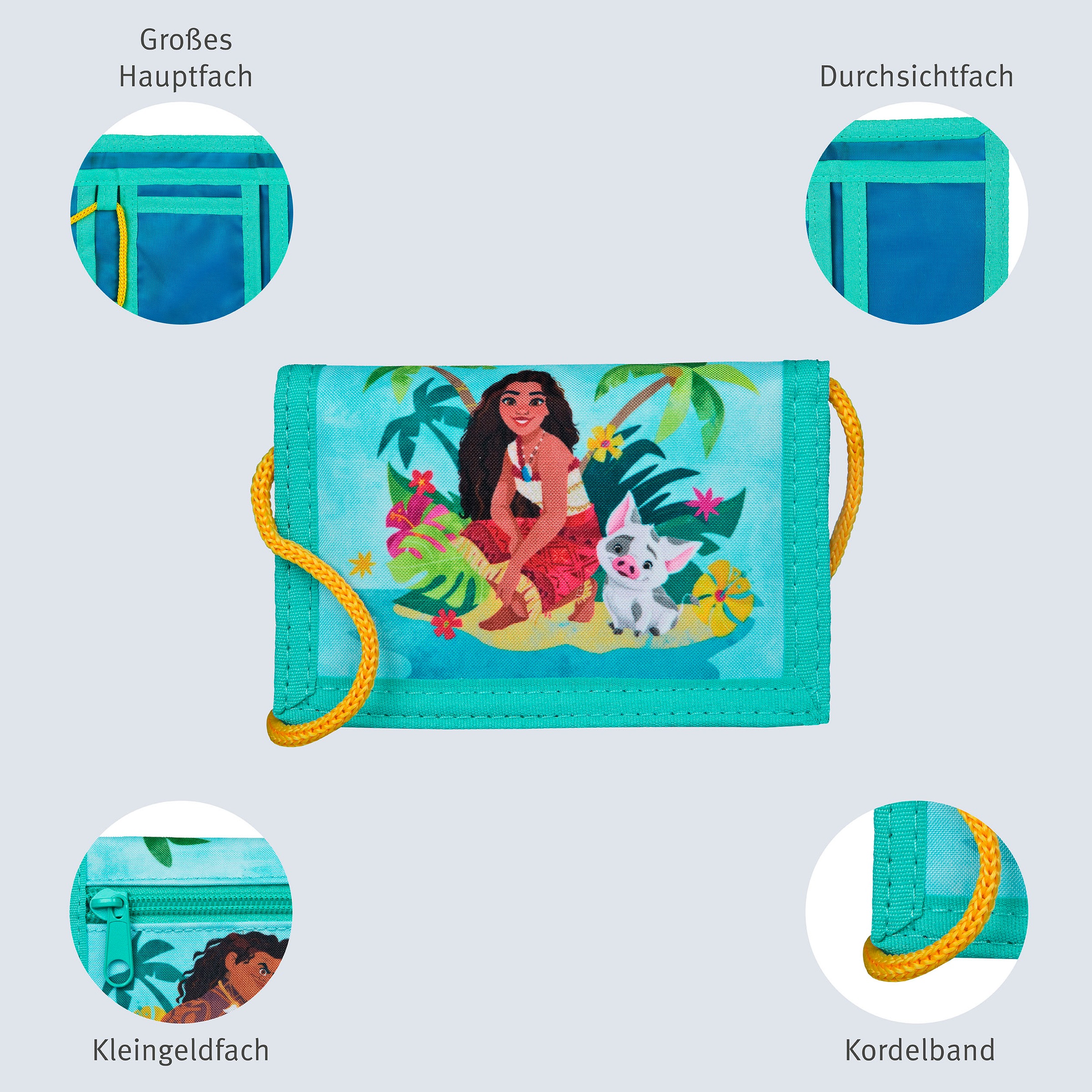 UNDERCOVER Kinderrucksack »Vaiana«, inklusive Geldbeutel