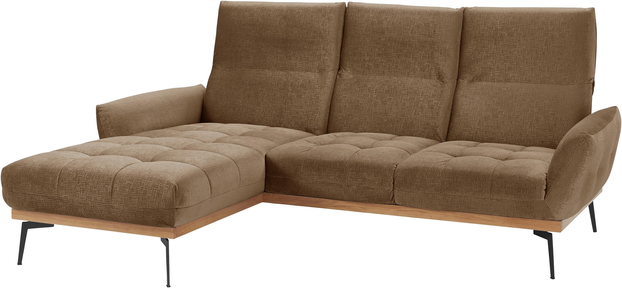 Thumbnail - exxpo - sofa fashion Ecksofa "Palic, inkl. Rückenverstellung, bequem, elegant, Breite 245cm, L-Form" vom Sofa zum Hochle...