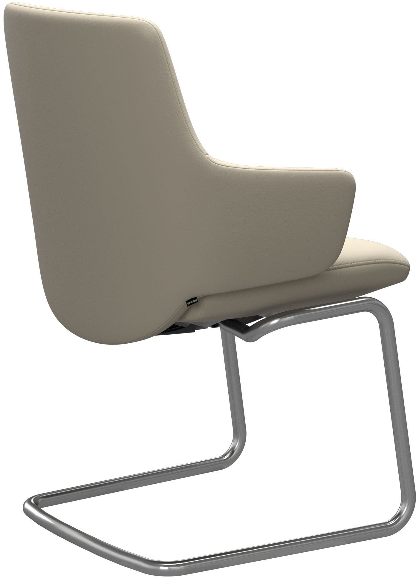 Stressless® Polsterstuhl »Laurel«, Leder BATICK, Low Back mit Armlehne, Größe L, mit Beinen aus Stahl in Chrom matt