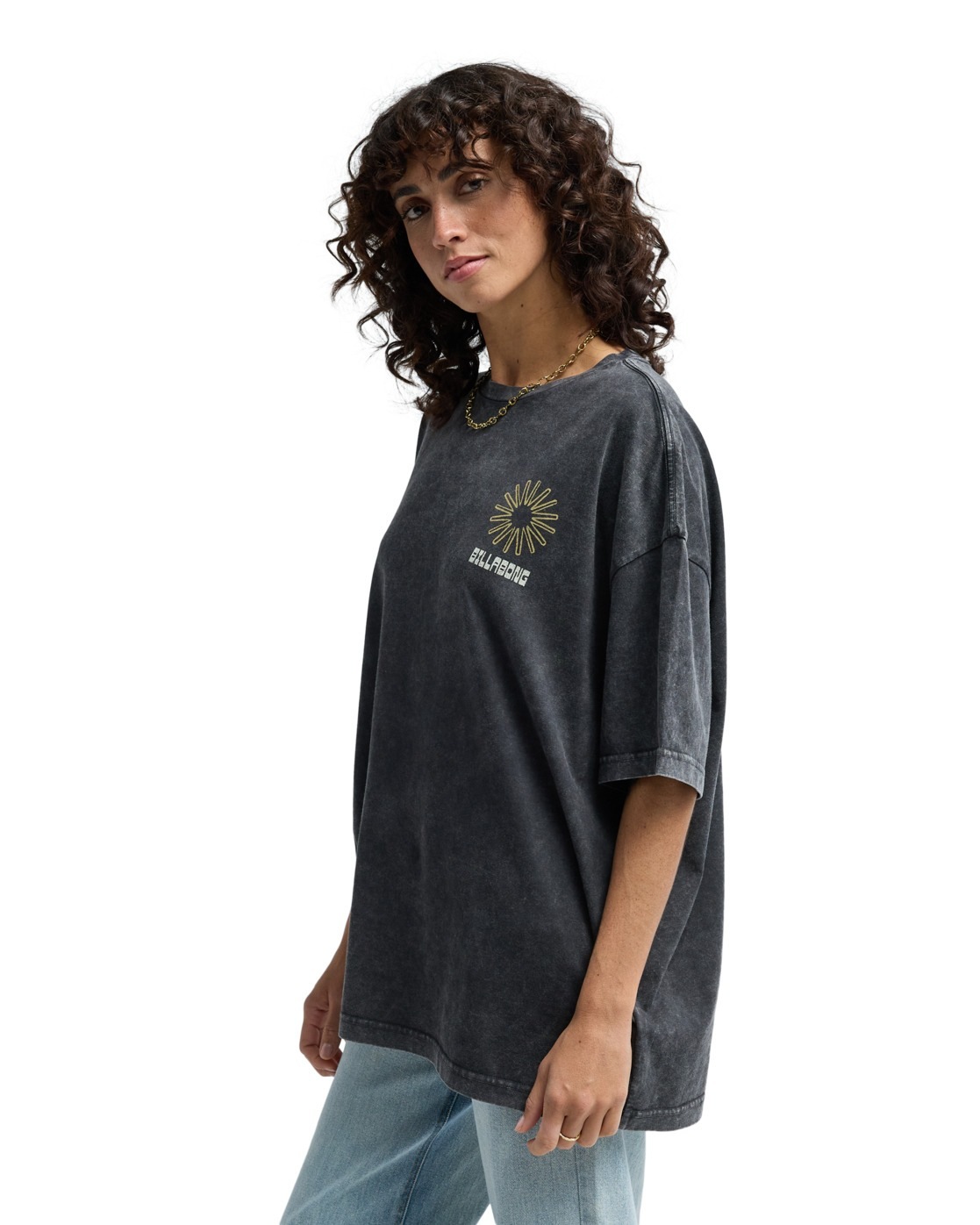 Billabong Sunshine Chaser T-Shirt Off Black Size L 3