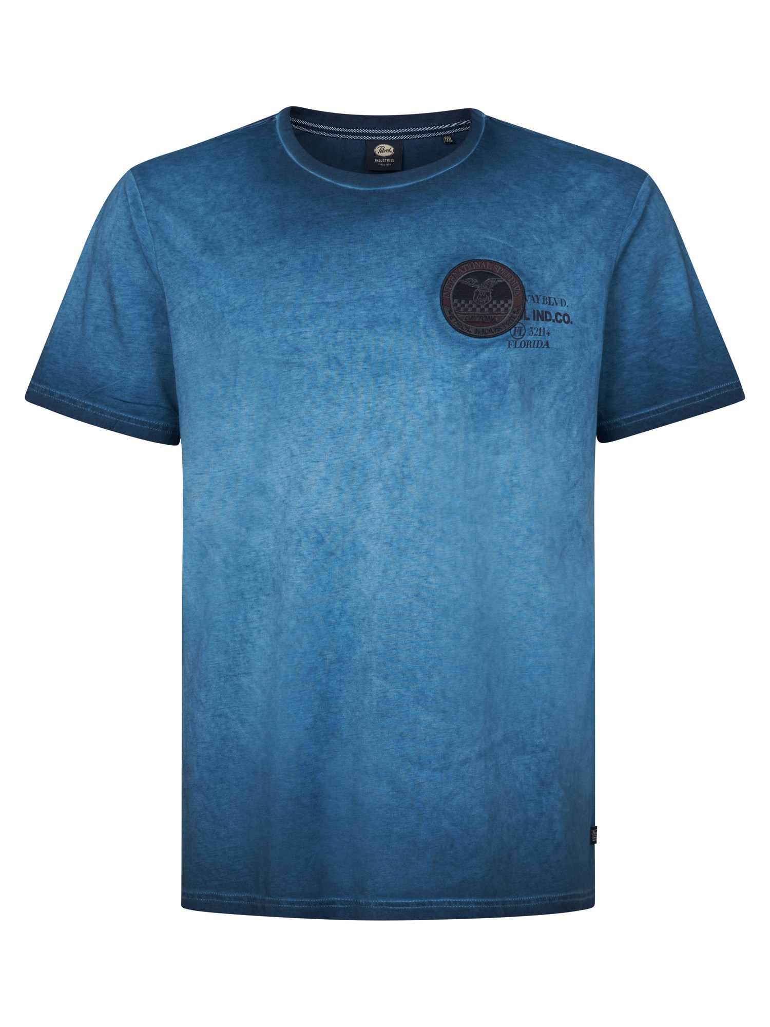 Petrol Industries Rundhalsshirt, mit Logo Stickerei