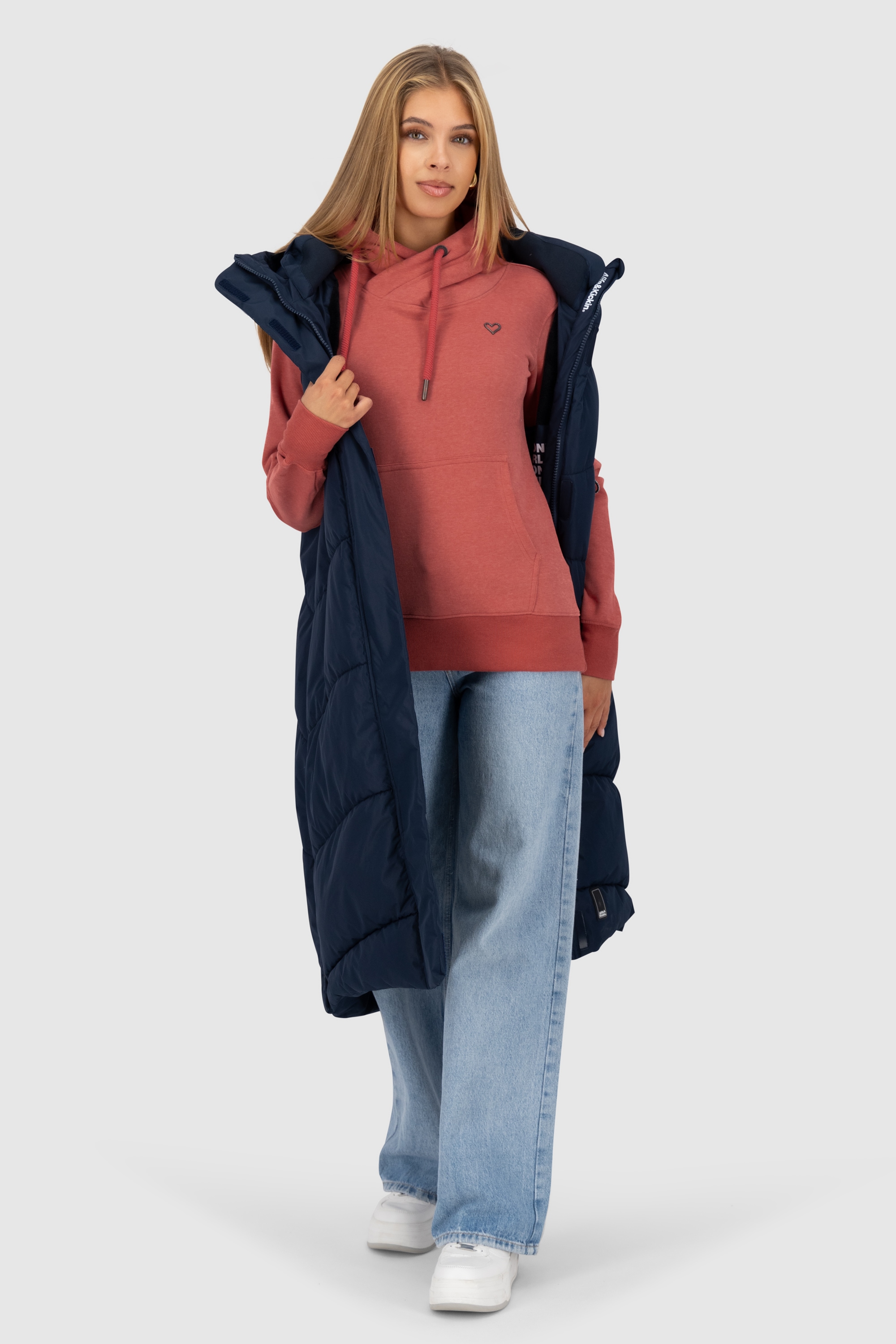 Alife & Kickin Kapuzensweatshirt »Damen SarahAK A«, Hoodie Kapuzenpullover, Sweatshirt mit Kapuze und Kängurutasche