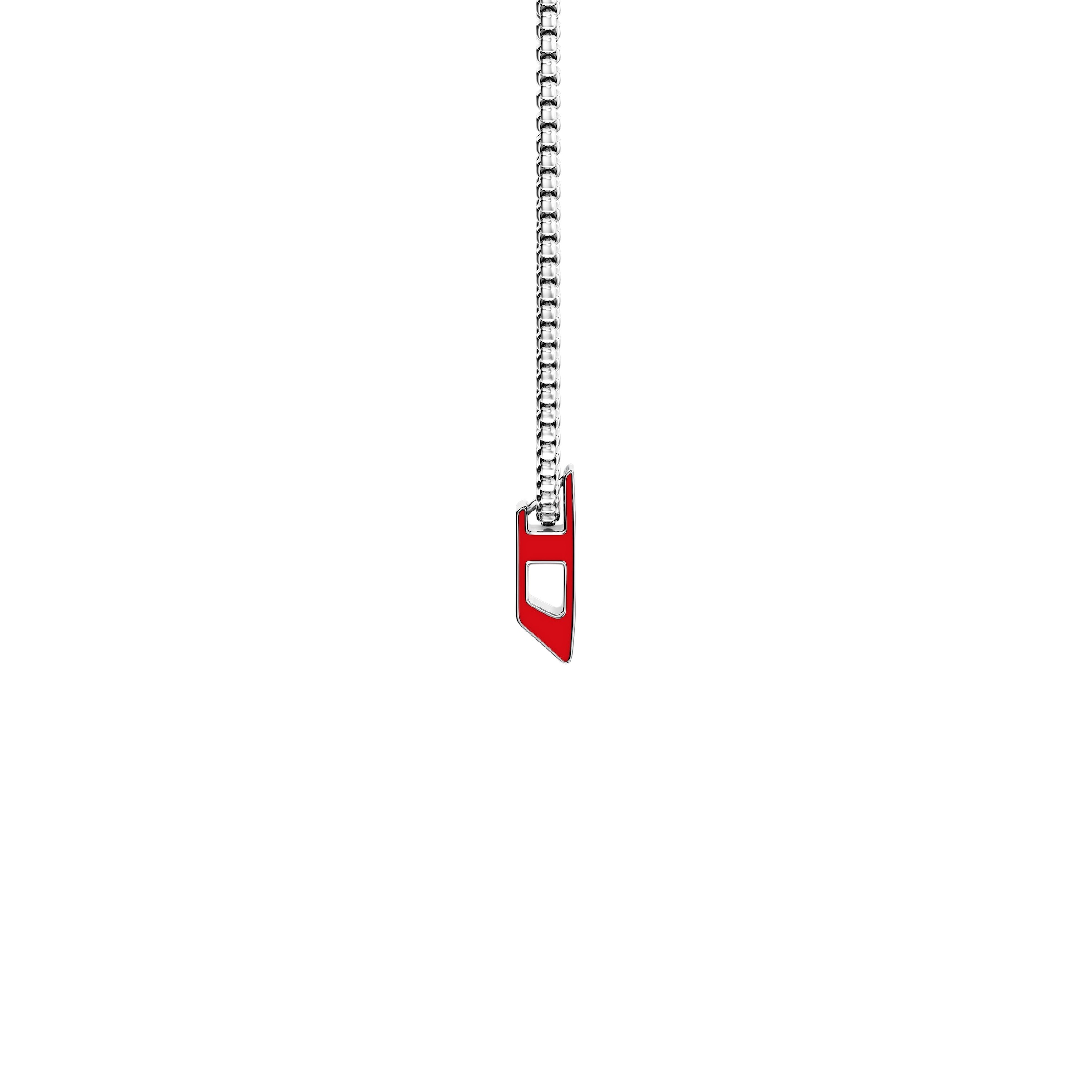 Diesel Kette mit Anhänger »Schmuck Geschenk Edelstahl Halsschmuck Halskette D Logo« Emaille