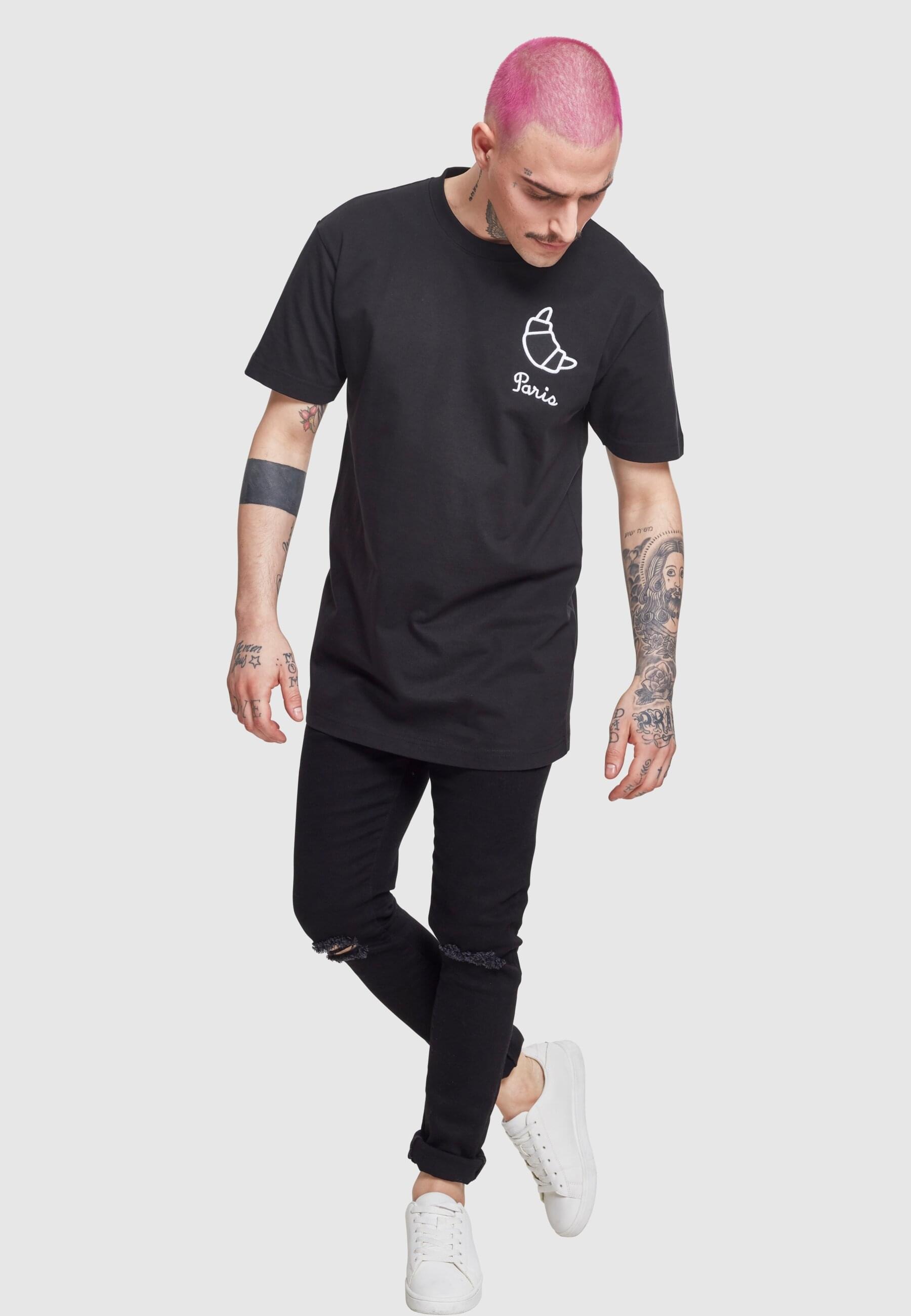 MisterTee T-Shirt »MisterTee Herren Paris Tee«, (1 tlg.)