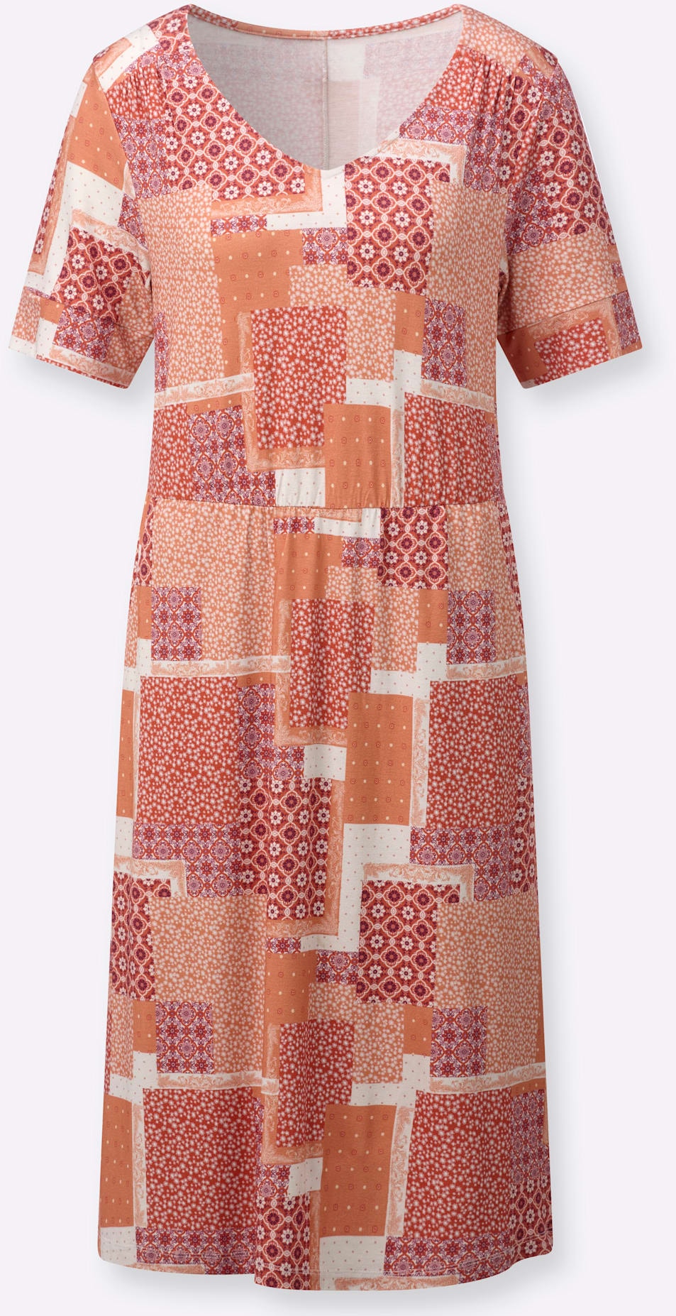 Inspirationen Jerseykleid »Jersey-Kleid« Eingrifftaschen