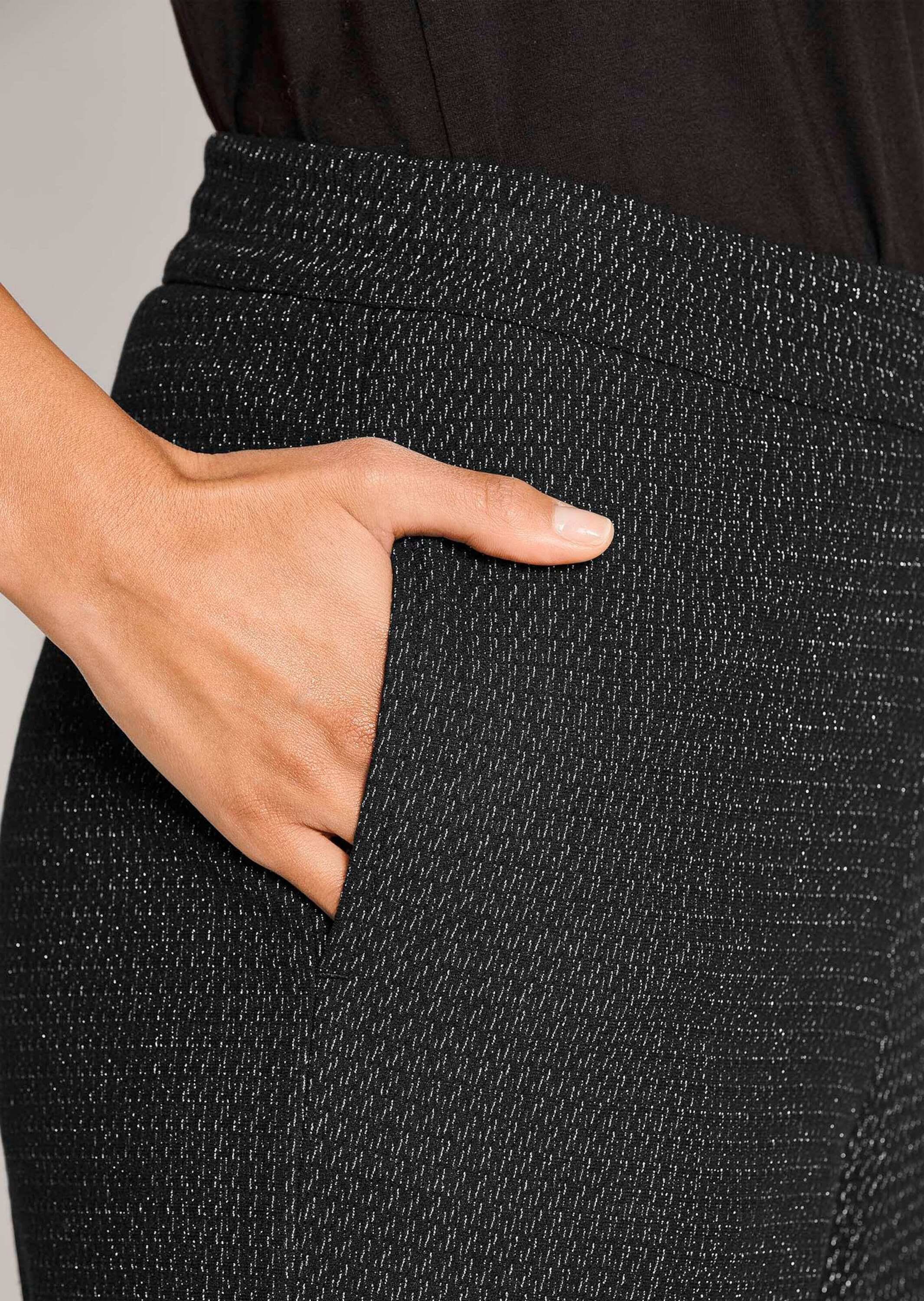 MADELEINE Jerseyhose »Jerseyhose Stretch-Stoffhose mit Glanzakzenten«