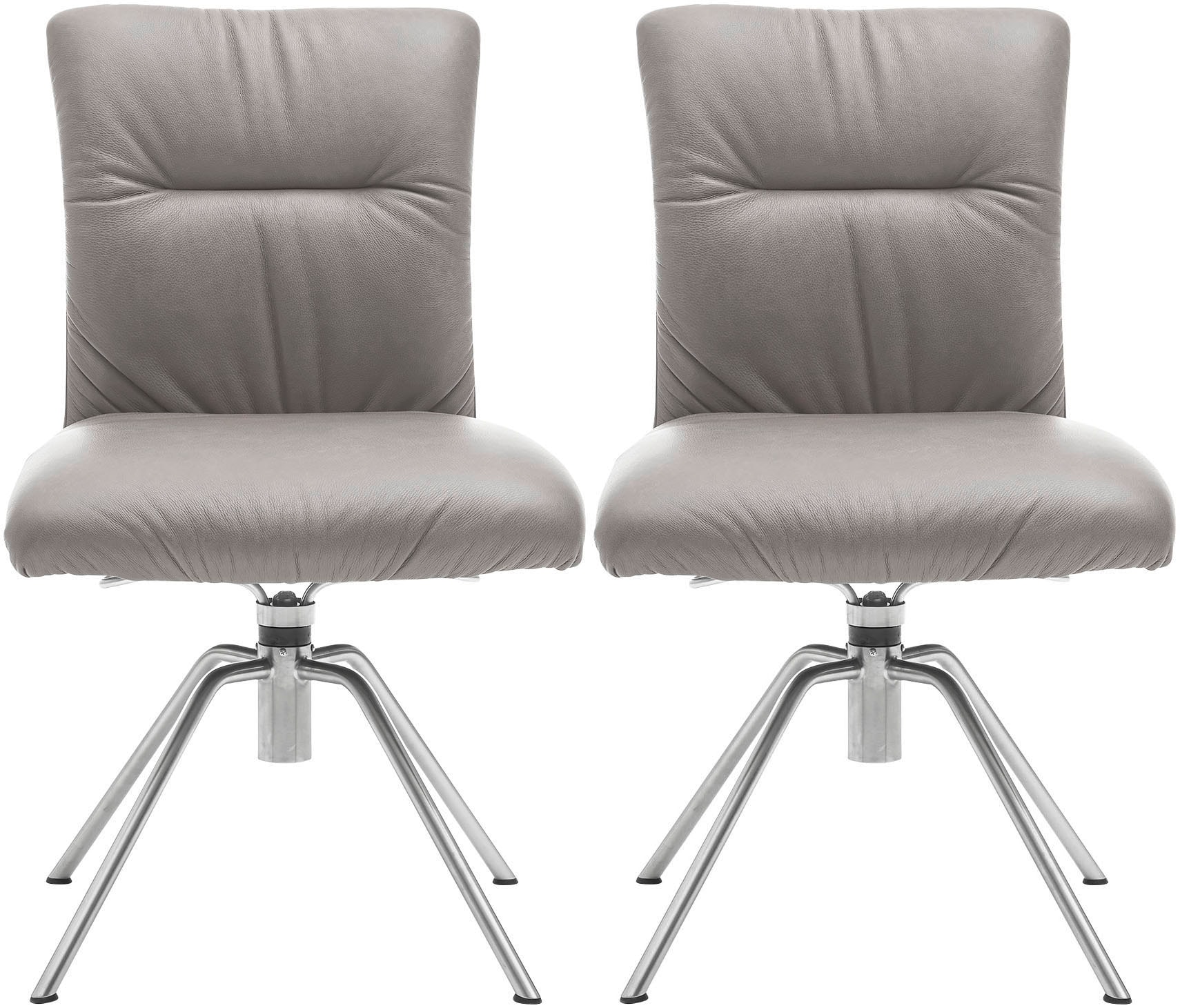 Musterring Polsterstuhl "Helmond 6600", (Set), 2 St., Echtleder, Gestell Ed günstig online kaufen