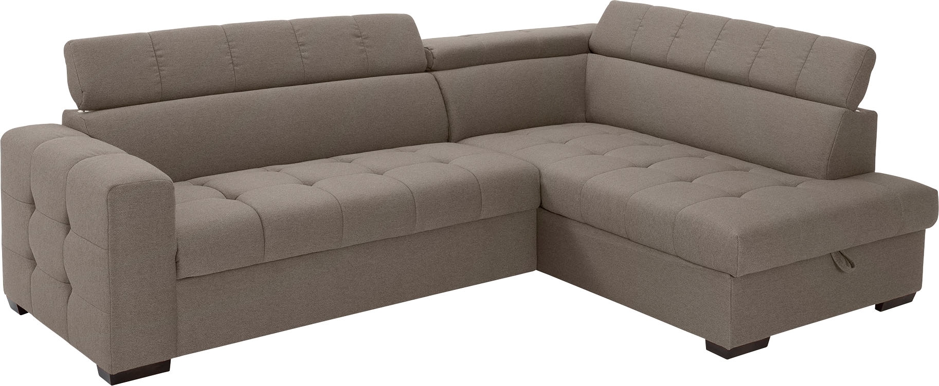Sitzbereich, fashion exxpo Bettkasten bestellen Ecksofa Steppung | - mit BAUR im »Otusso«, Wahlweise Bettfunktion und sofa