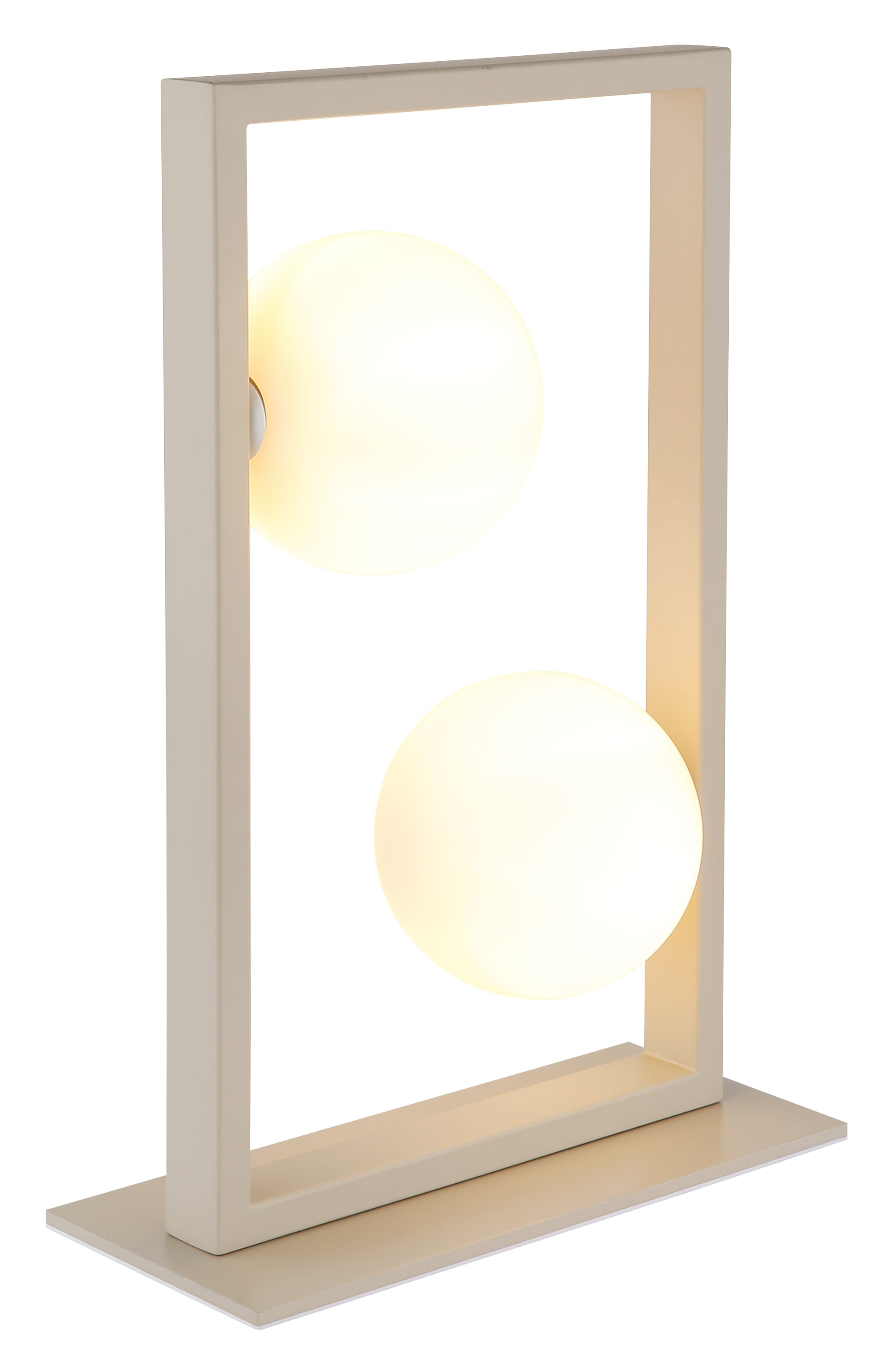 NOWA Tischleuchte »NANDA« G9 1 Stk. Tischlampe,Sand,Wohnraum,Schlafzimmer,Glaskugel opal,Flur,modern