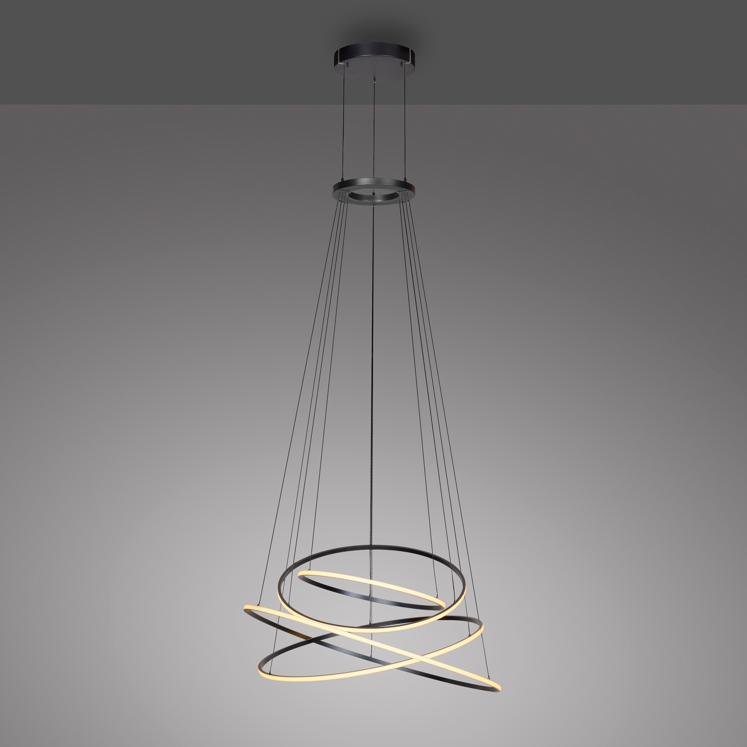 Neuhaus PURE LED Pendelleuchte »PURE E-Flying Rings« LED-Board 1 Stk. warmweiß - kaltweiß e-LIFT® Funktion, CCT, dimmbar über Fernbedienung